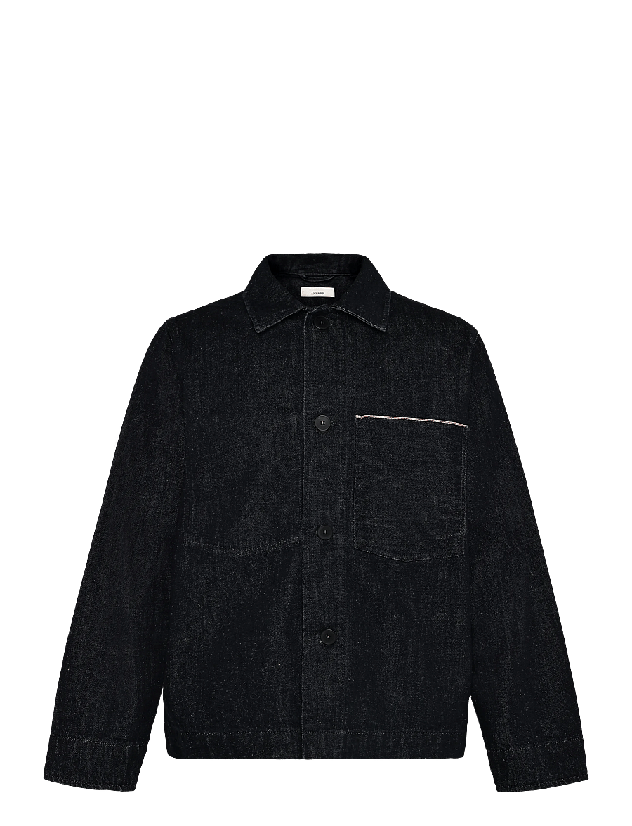 Annarr - ANRFLOKI SELVEDGE DENIM RINSE OVERSHIRT - ungefütterte denimjacken - blue denim - 1