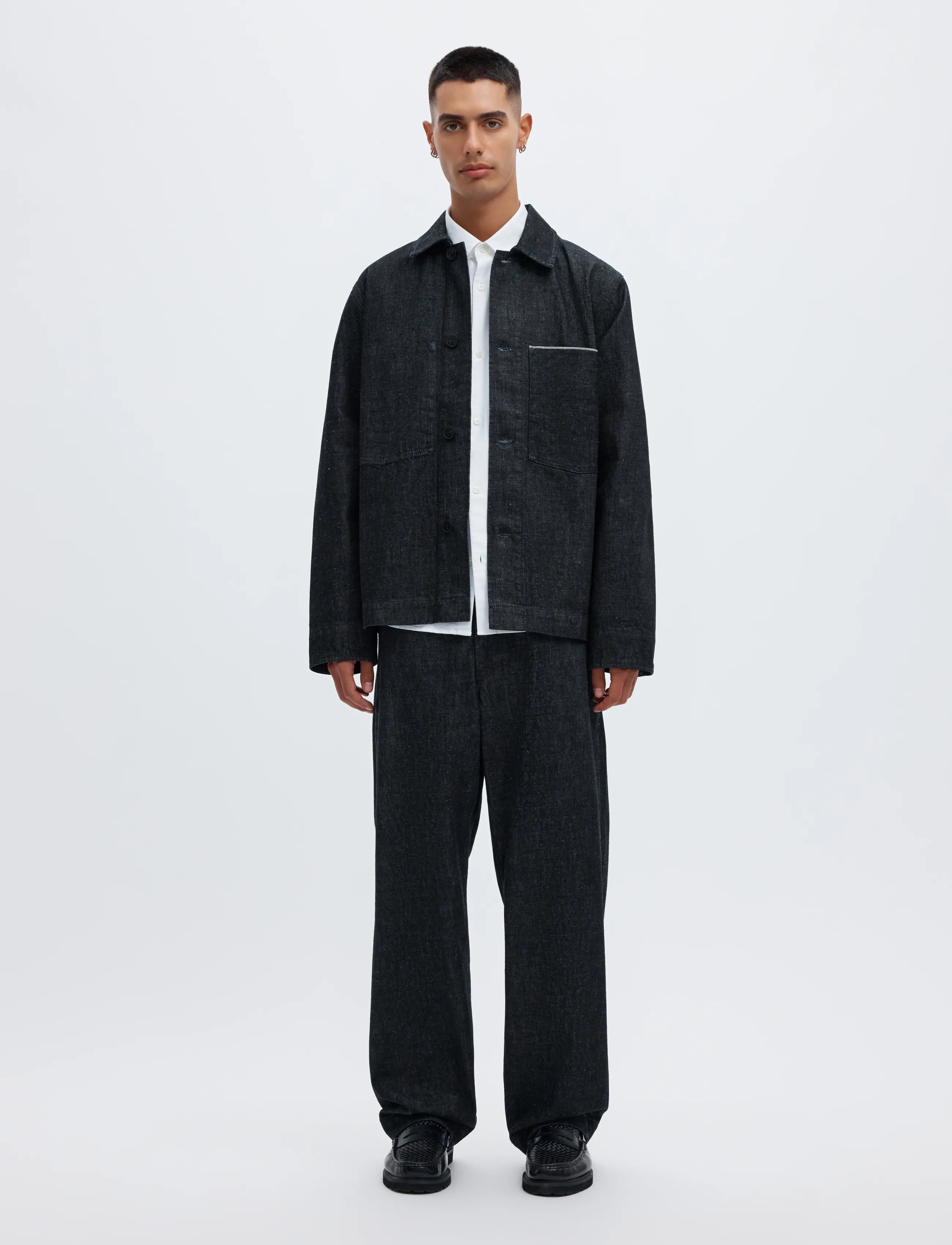 Annarr - ANRFLOKI SELVEDGE DENIM RINSE OVERSHIRT - blue denim - 4
