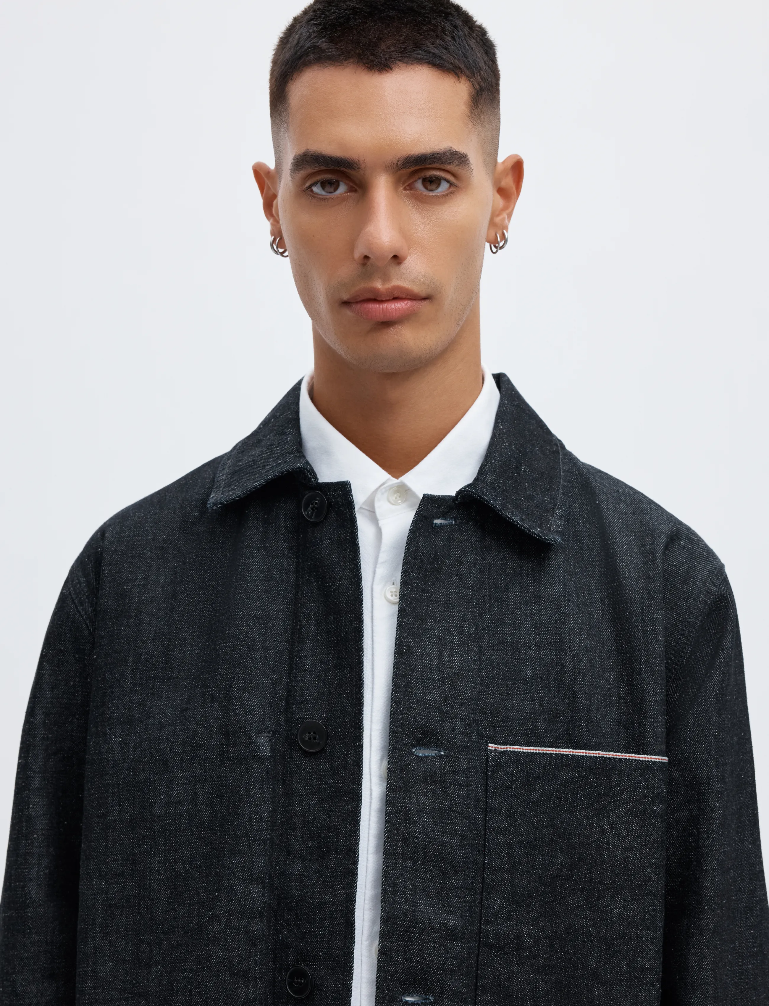 Annarr - ANRFLOKI SELVEDGE DENIM RINSE OVERSHIRT - blue denim - 5