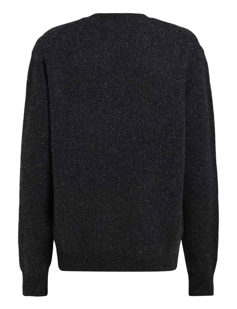 Annarr - ANRRAGI LS KNIT WOOL CREW NECK - Ümara kaelusega - charcoal art - 2