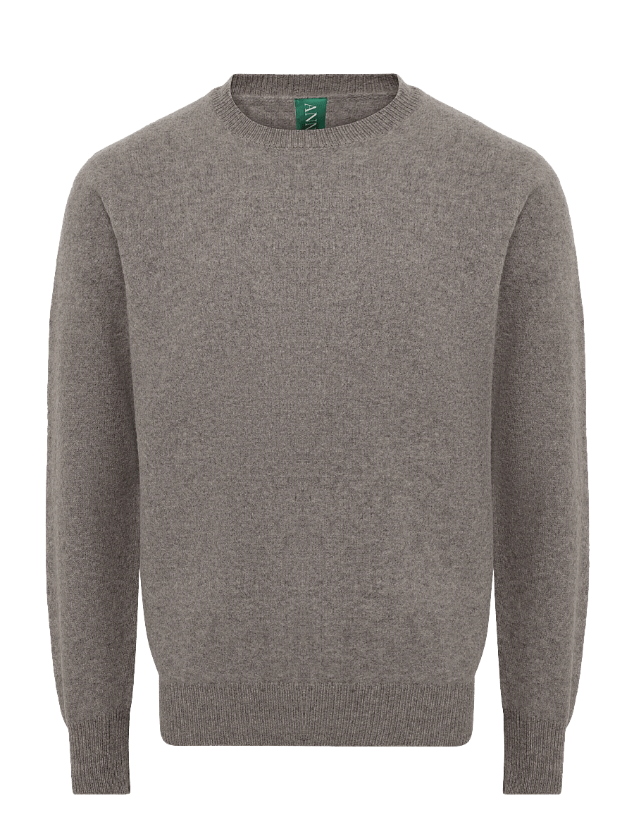 Annarr - ANRRAGI LS KNIT WOOL CREW NECK - rundhalsad - dark earth - 1