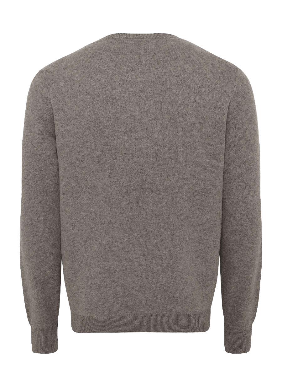 Annarr - ANRRAGI LS KNIT WOOL CREW NECK - rundhalsad - dark earth - 2