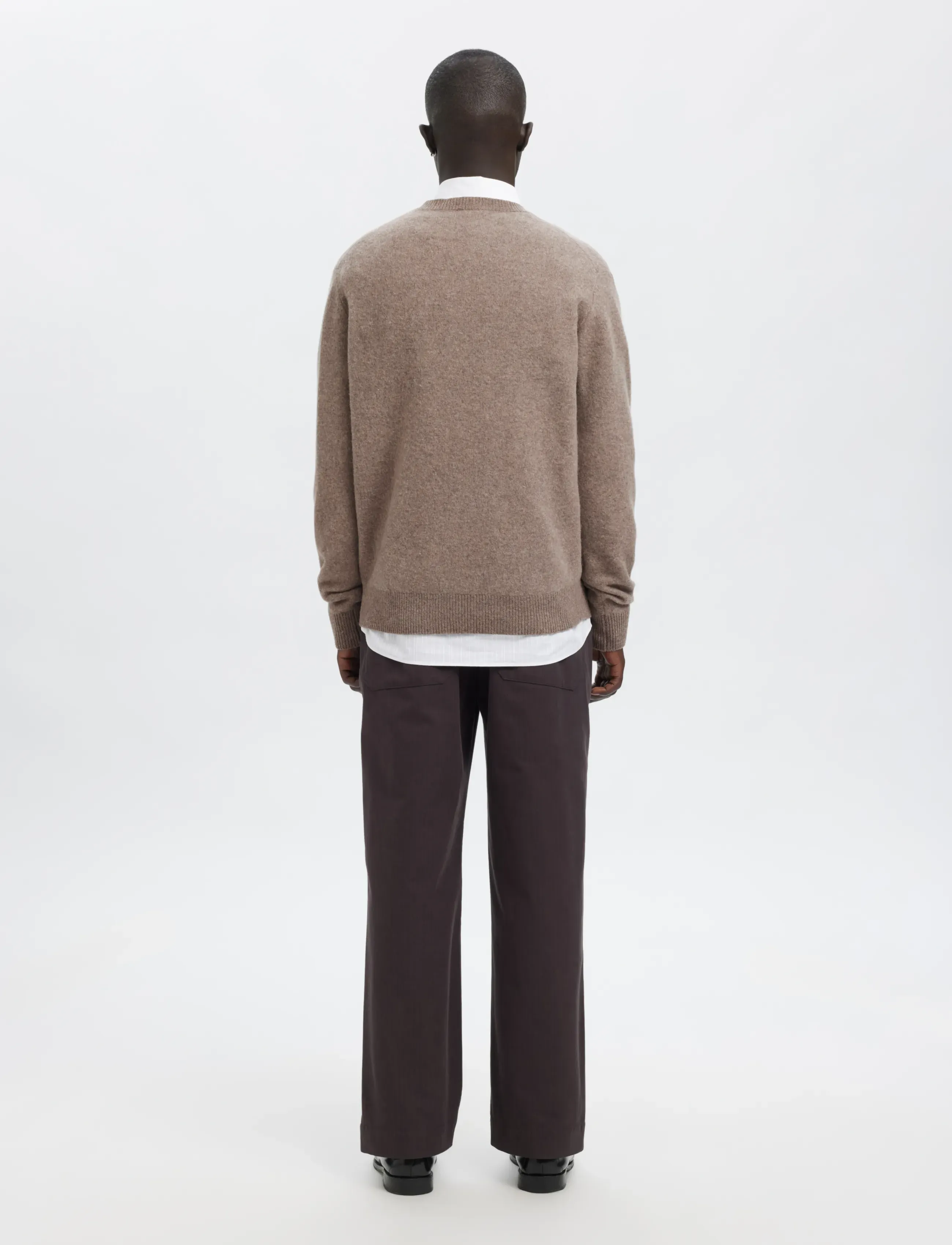 Annarr - ANRRAGI LS KNIT WOOL CREW NECK - rundhalsad - dark earth - 3