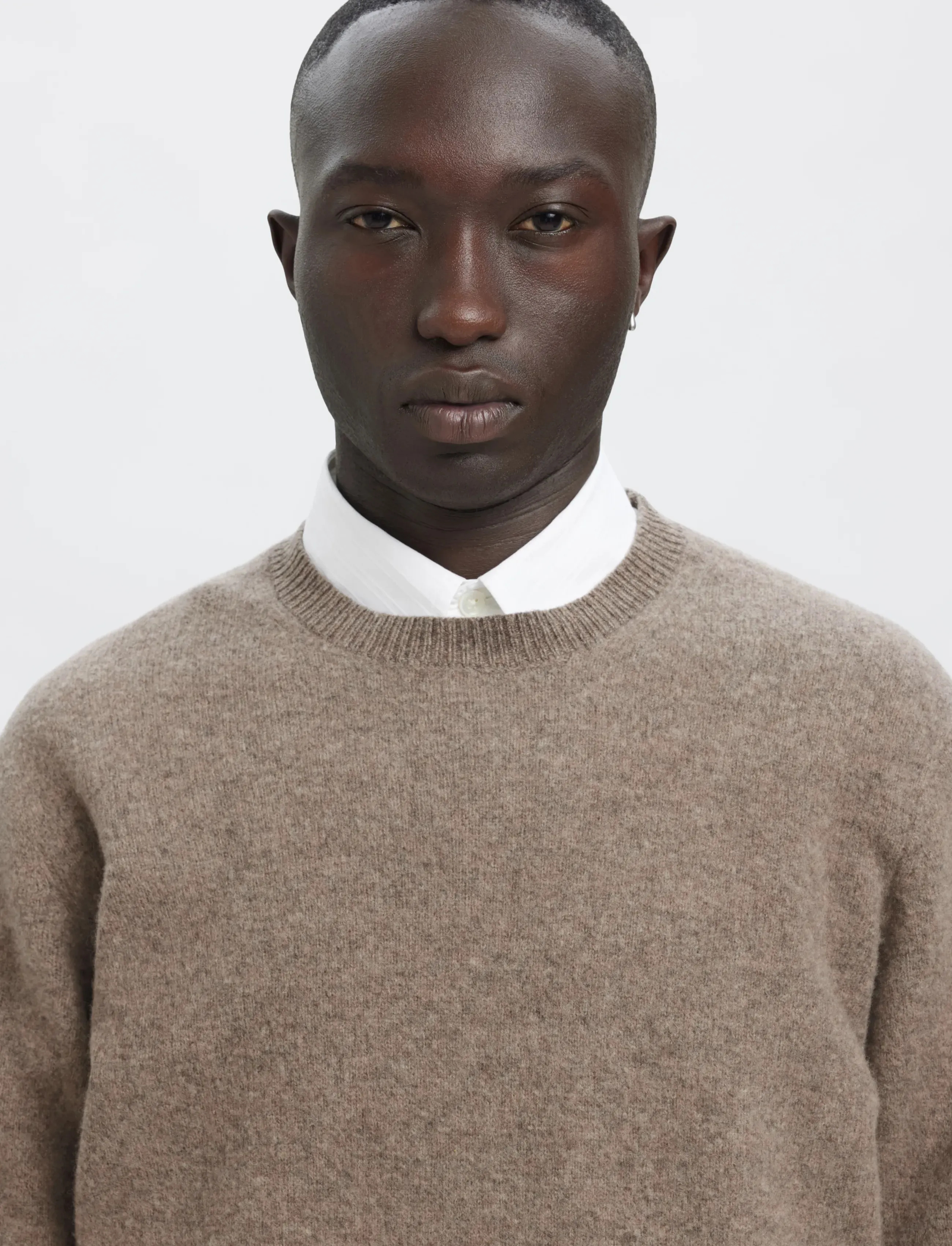 Annarr - ANRRAGI LS KNIT WOOL CREW NECK - rundhalsad - dark earth - 5