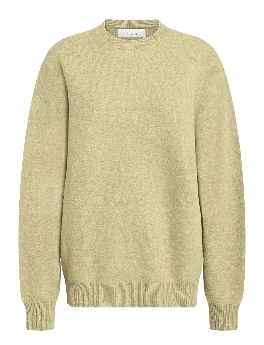 Annarr - ANRRAGI LS KNIT WOOL CREW NECK - Ümara kaelusega - going green - 1