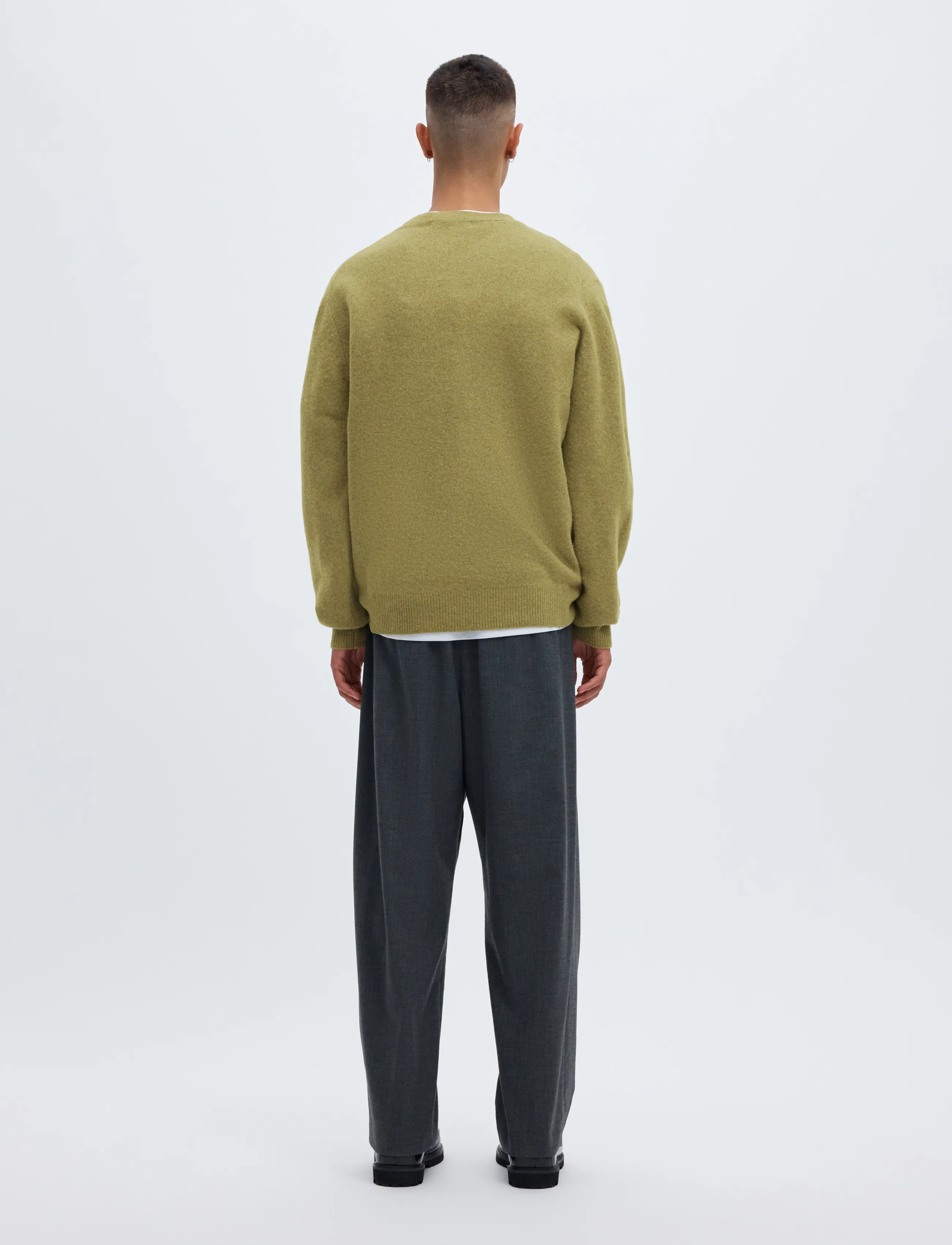 Annarr - ANRRAGI LS KNIT WOOL CREW NECK - Ümara kaelusega - going green - 3