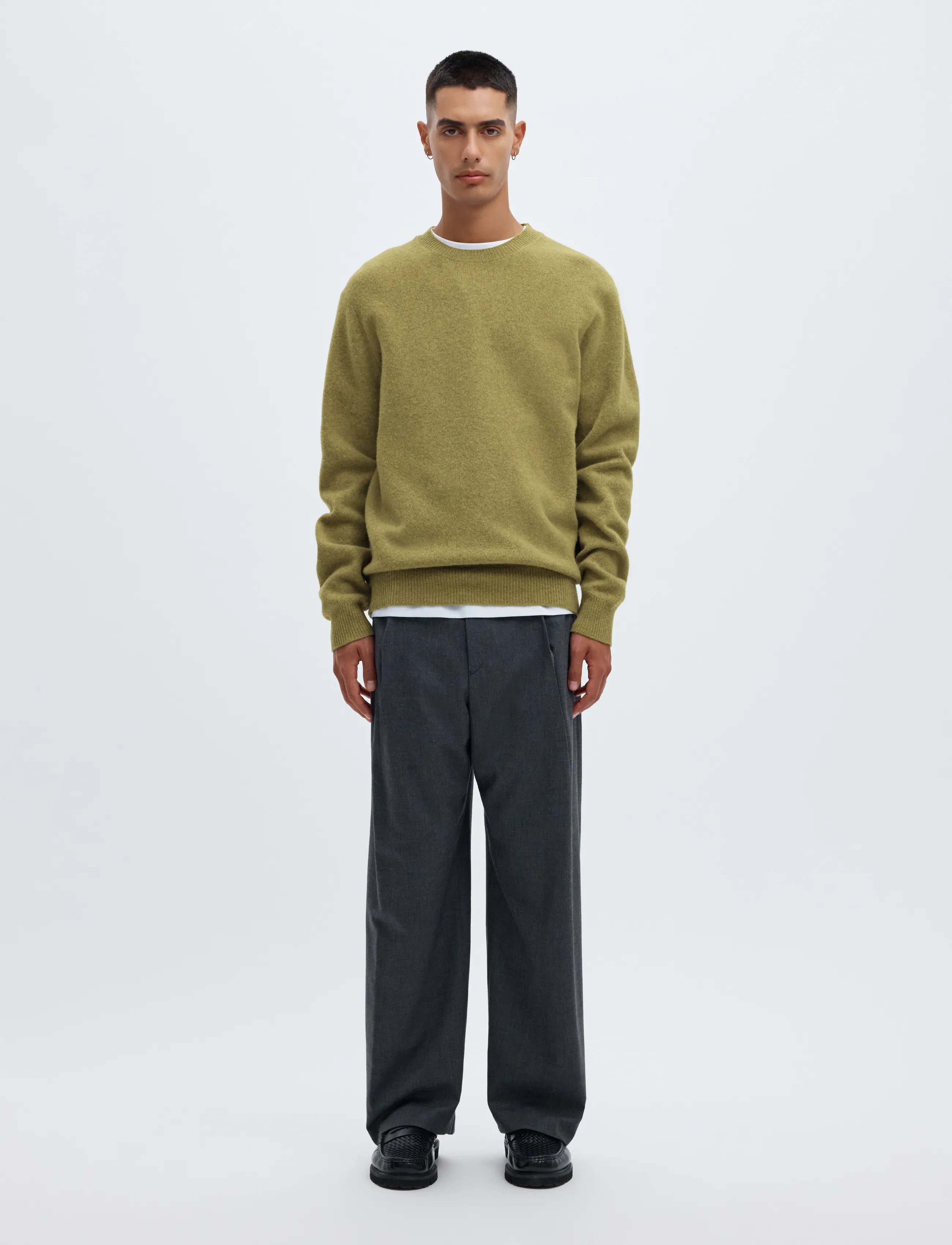 Annarr - ANRRAGI LS KNIT WOOL CREW NECK - Ümara kaelusega - going green - 4