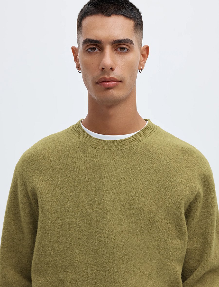 Annarr - ANRRAGI LS KNIT WOOL CREW NECK - Ümara kaelusega - going green - 5