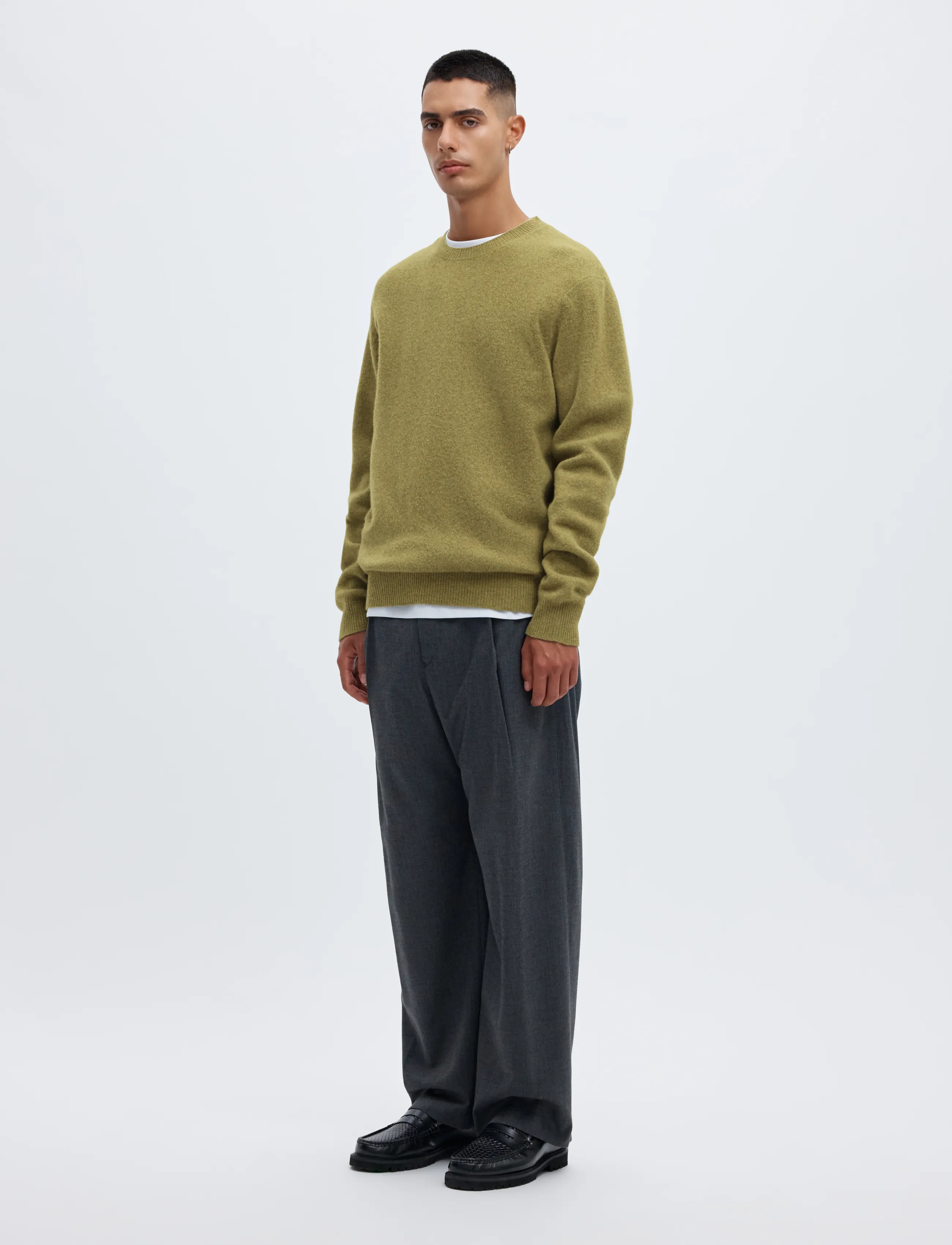 ANNARR Anrragi Ls Knit Wool Crew Neck stickade tröjor herr – bild 5