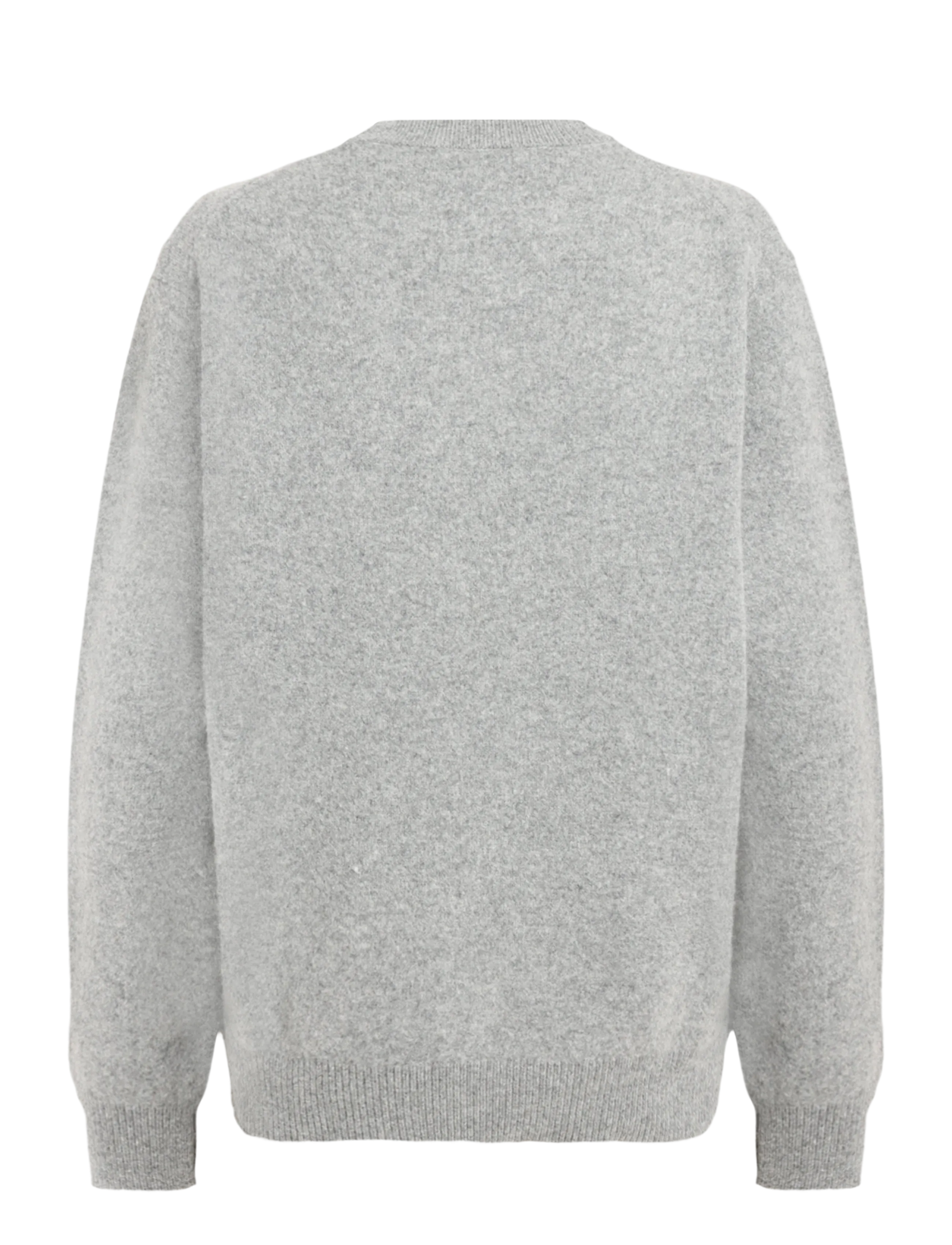 Annarr - ANRRAGI LS KNIT WOOL CREW NECK - Ümara kaelusega - medium grey melange - 2