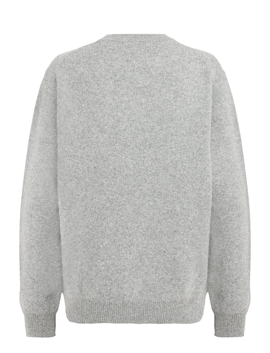 Annarr - ANRRAGI LS KNIT WOOL CREW NECK - Ümara kaelusega - medium grey melange - 2