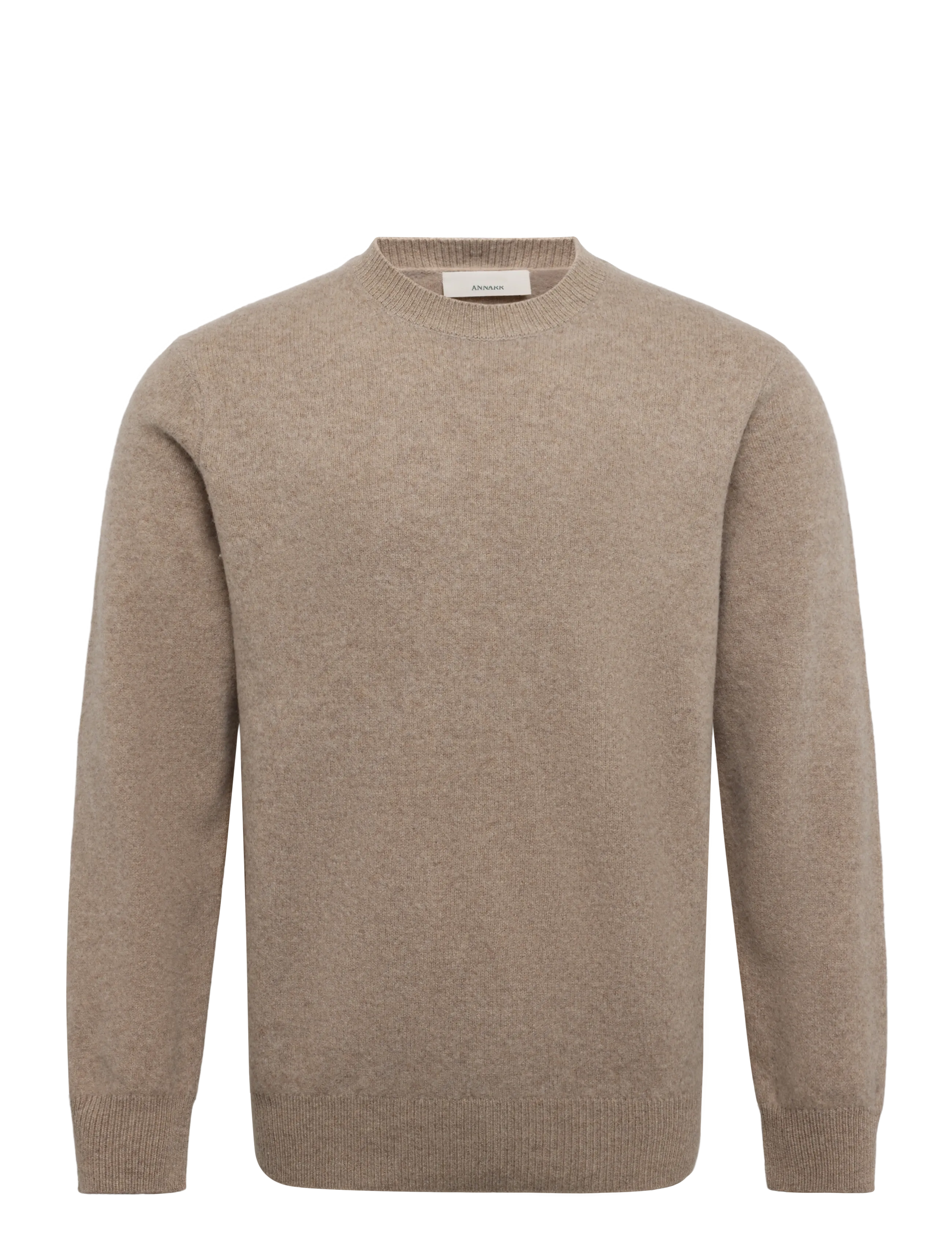 Annarr ANRRAGI LS KNIT WOOL CREW NECK - Strickmode - PURE CASHMERE / beige