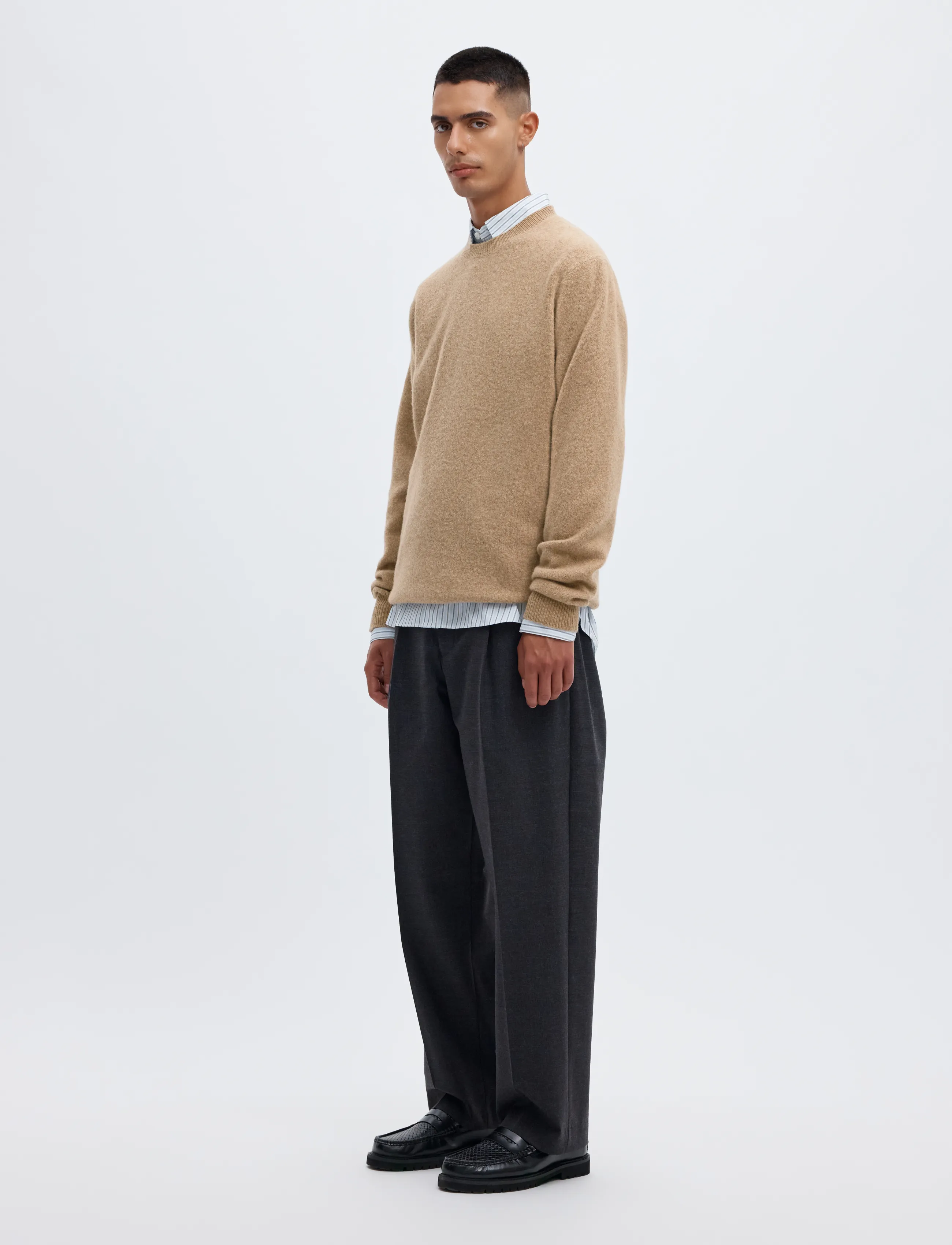 ANNARR Anrragi Ls Knit Wool Crew Neck stickade tröjor herr – bild 5