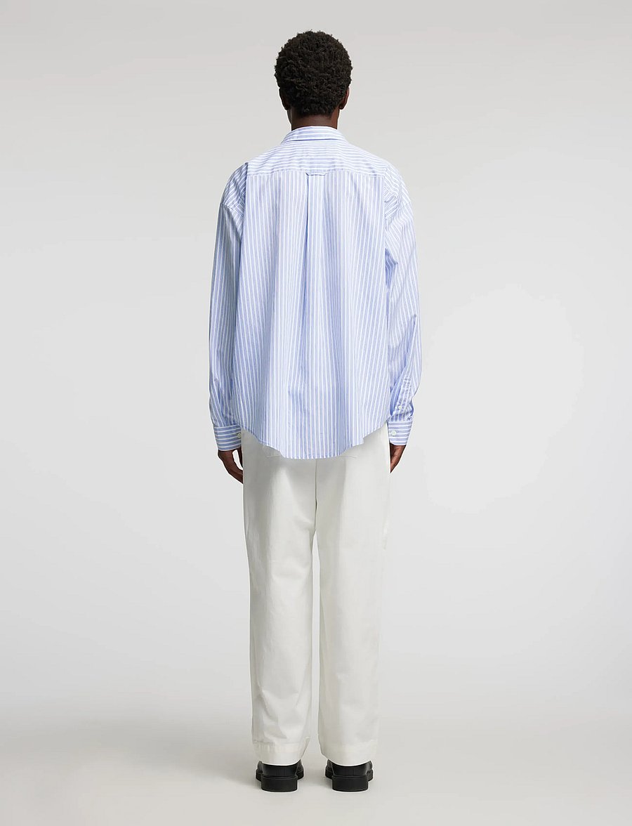 Annarr - ANRVOLUND-POPLIN CHARLIE BROWN SHIRT LS - stribede skjorter - bright white - 3