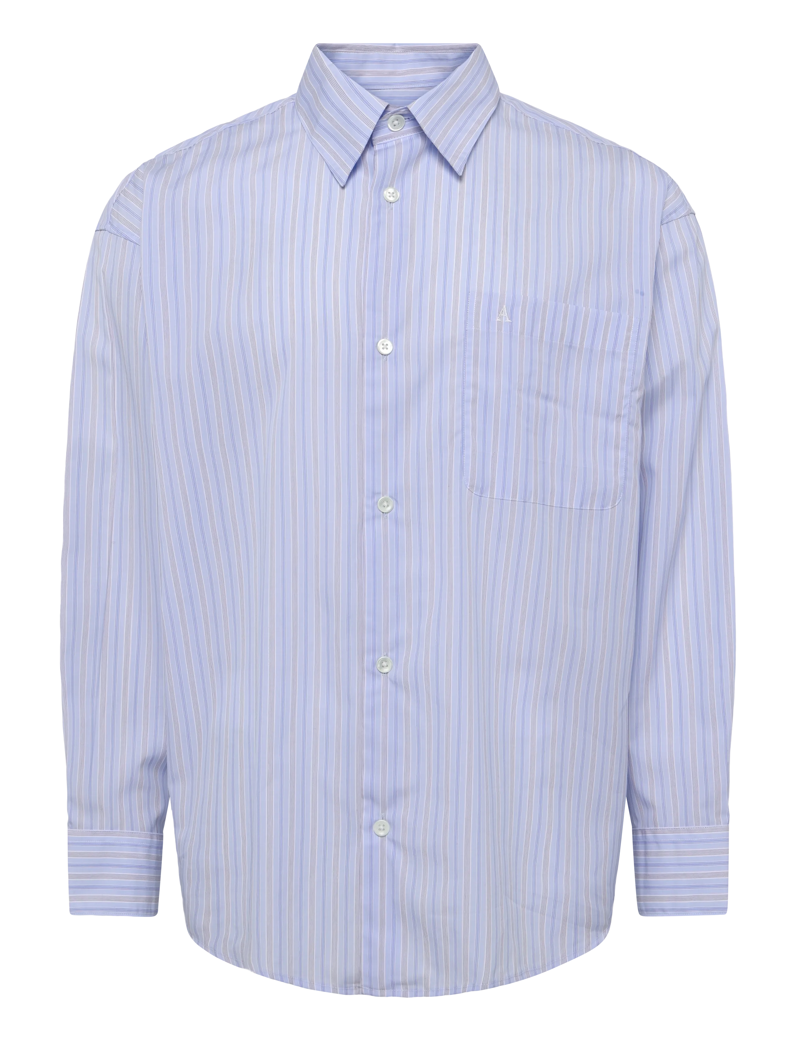 Annarr - ANRVOLUND-POPLIN CLASSIC STRIPE SHIRT LS - skyway - 1