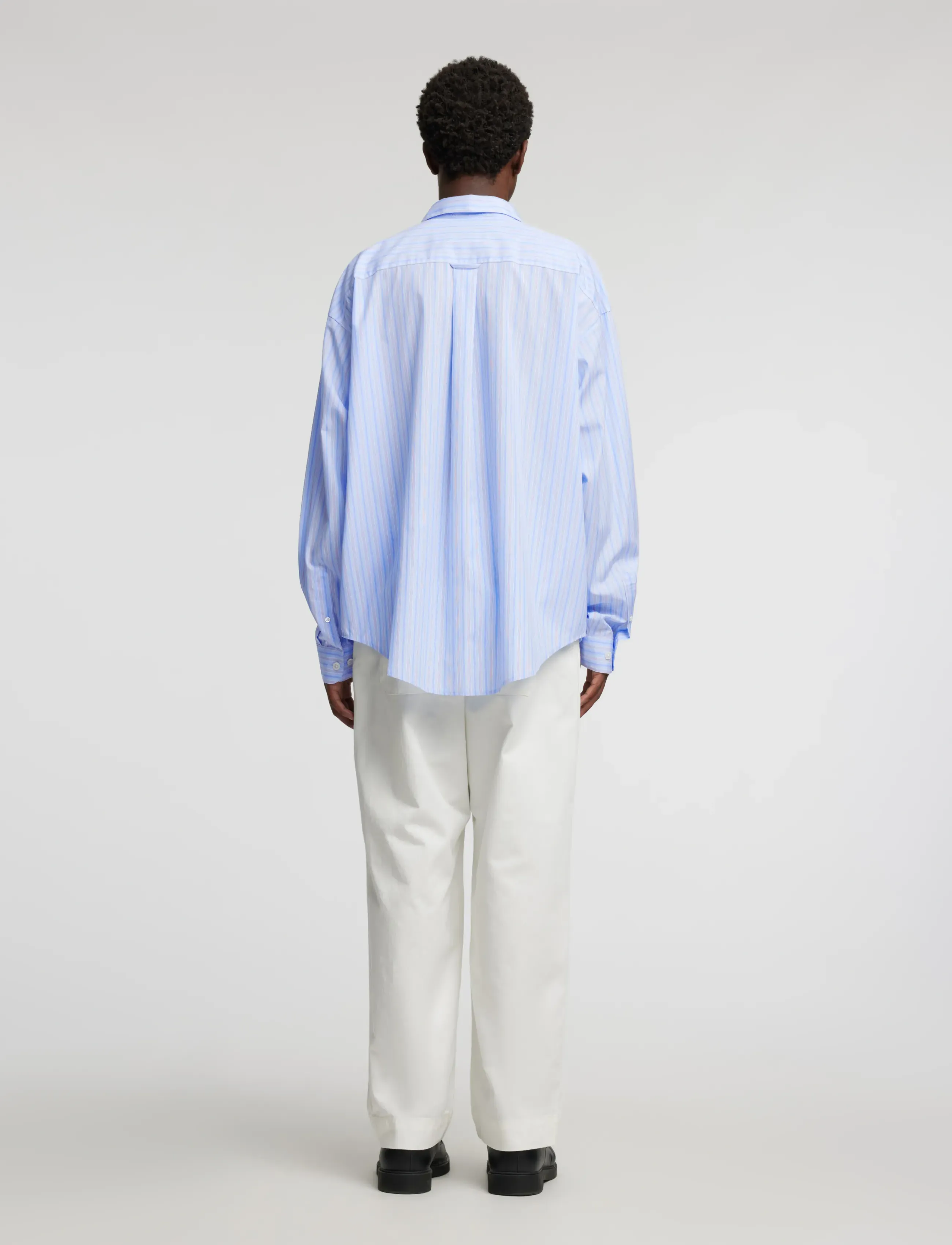 Annarr - ANRVOLUND-POPLIN CLASSIC STRIPE SHIRT LS - skyway - 3