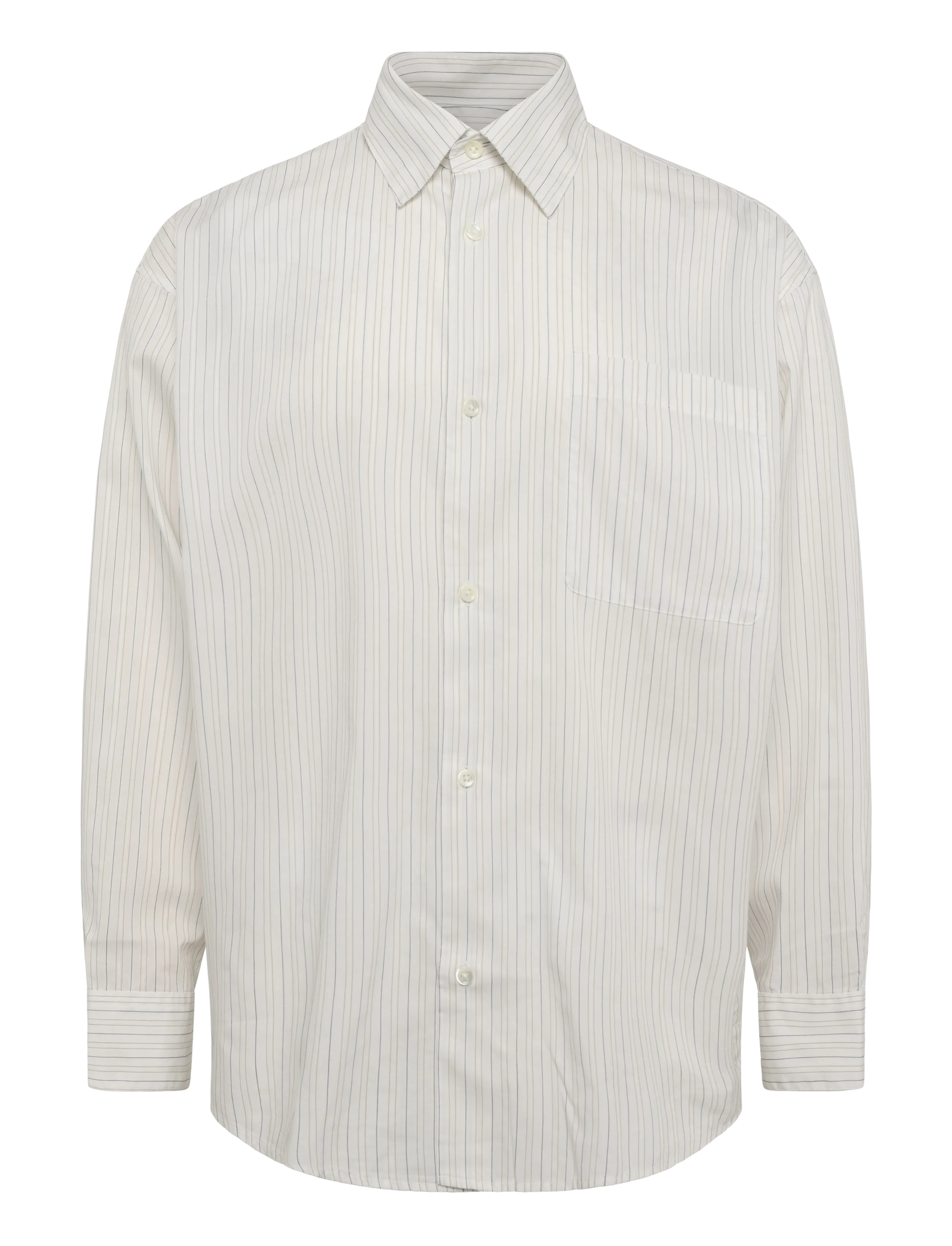 ANNARR Anrvolund-Stripe Tex Shirt Ls Beige - XL - Herren