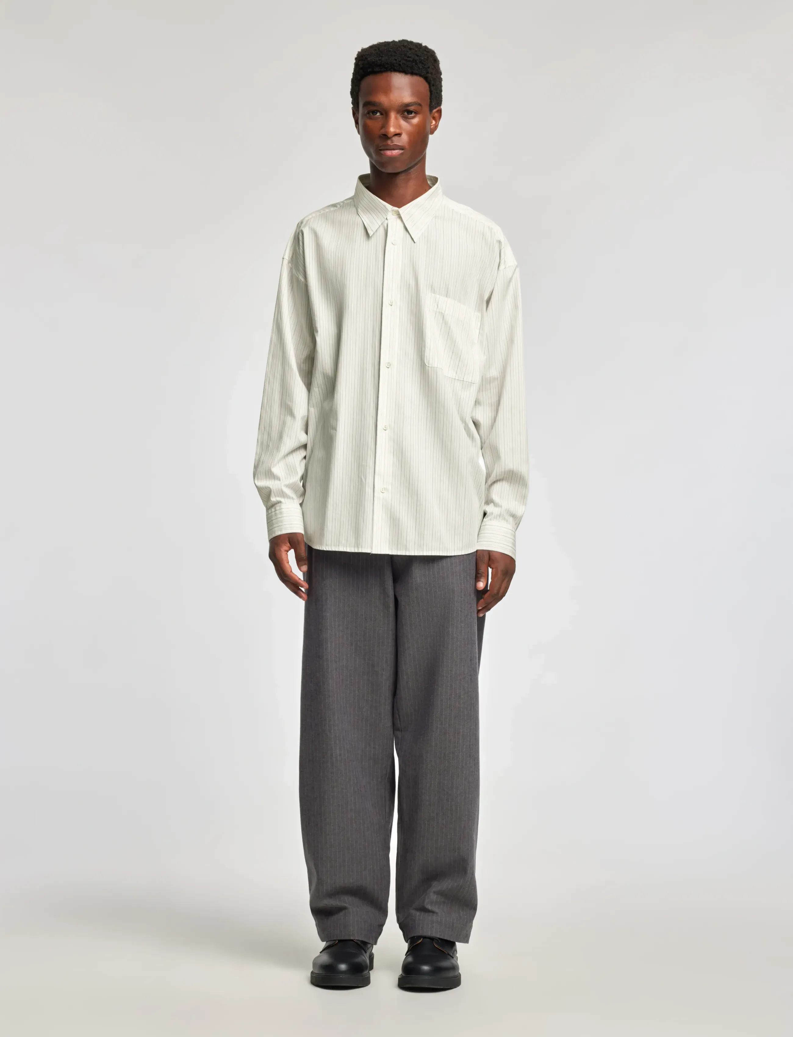 Annarr - ANRVOLUND-STRIPE TEX SHIRT LS - beige - 4