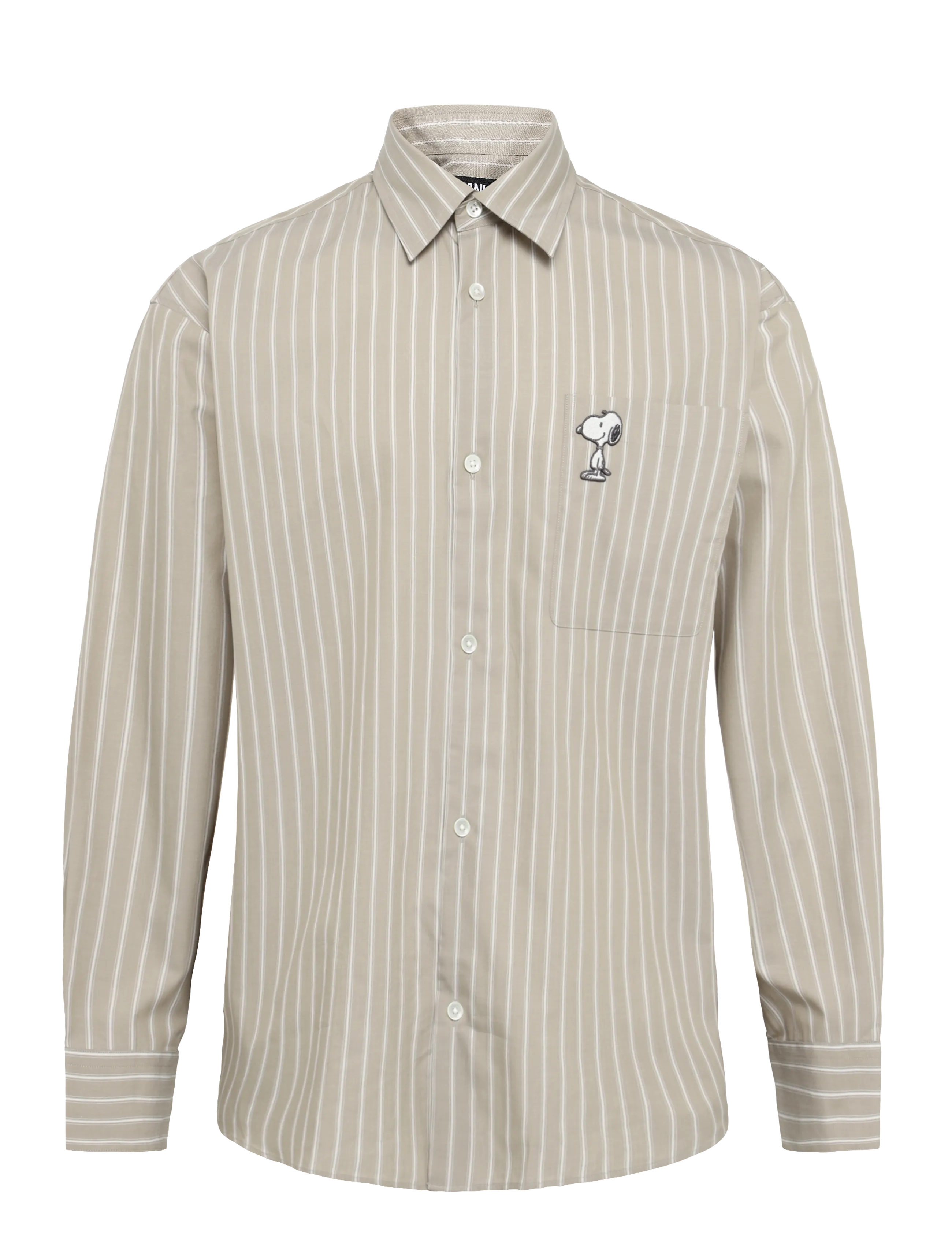 Annarr - ANRVOLUND POPLIN SNOOPY LS SHIRT - weathered teak - 1