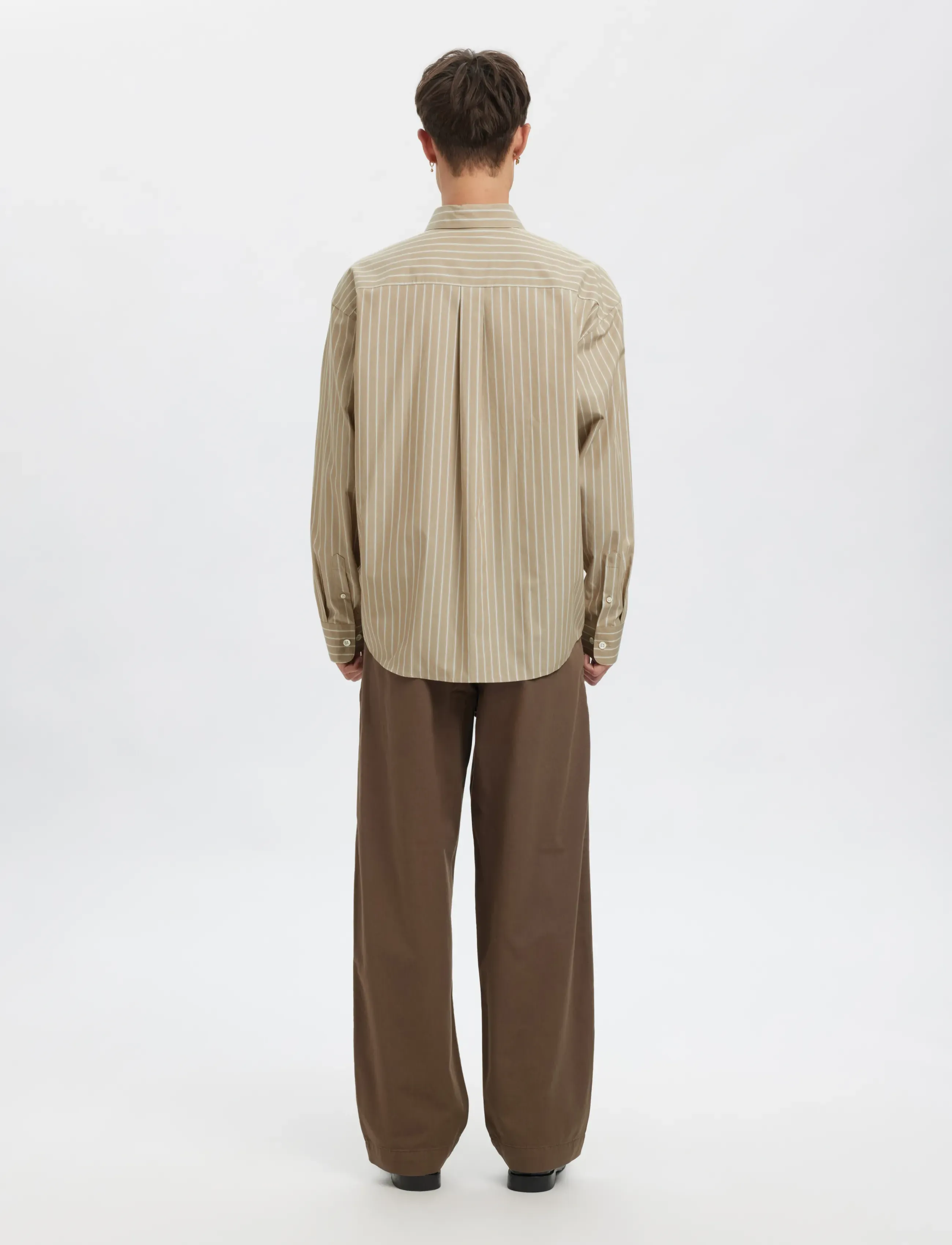 Annarr - ANRVOLUND POPLIN SNOOPY LS SHIRT - weathered teak - 3