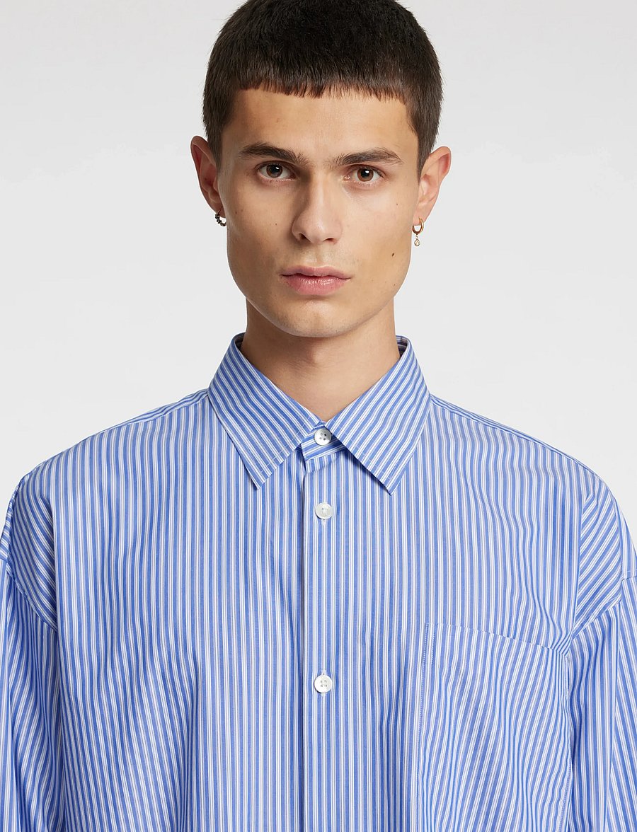 Annarr - ANRVOLUND-TM SHIRT LS - randiga skjortor - medieval blue - 4