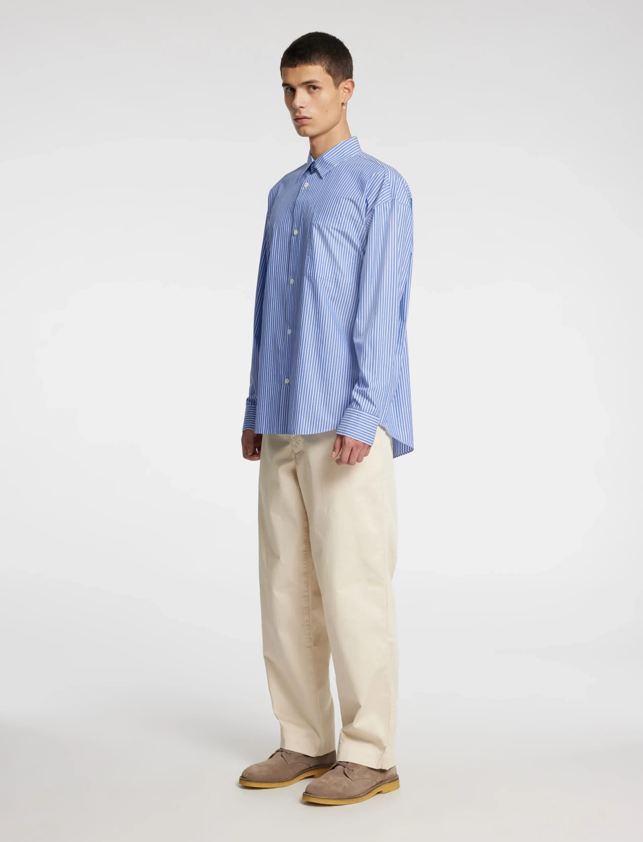 Annarr - ANRVOLUND-TM SHIRT LS - randiga skjortor - medieval blue - 5