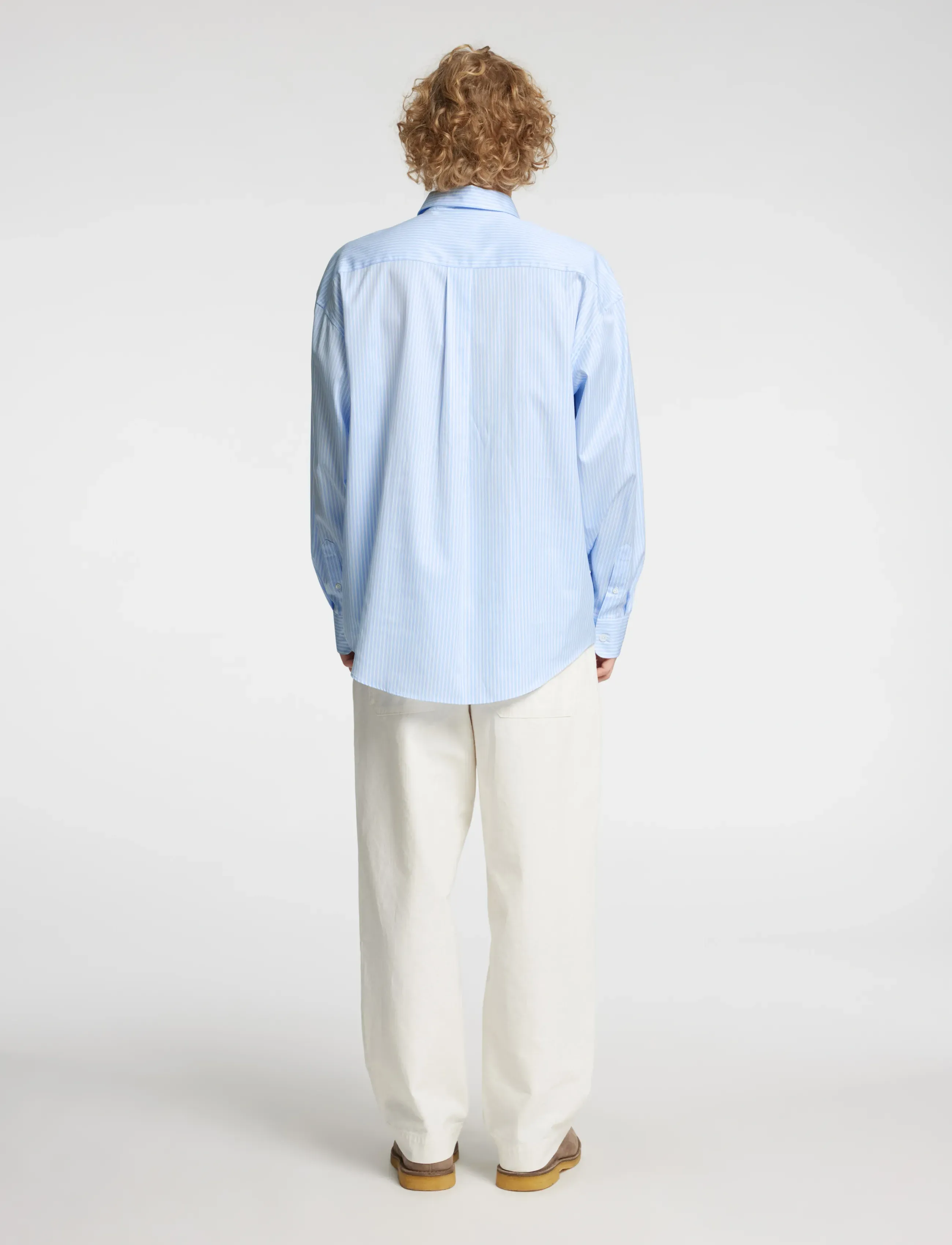 Annarr - ANRVOLUND-BLUE STRIPE SHIRT LS - cashmere blue - 3