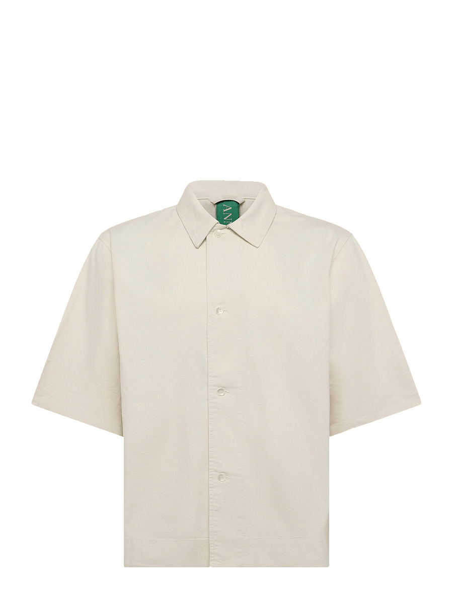 Annarr - ANRHOLMES SHIRT SS - kortærmede skjorter - coconut milk - 1