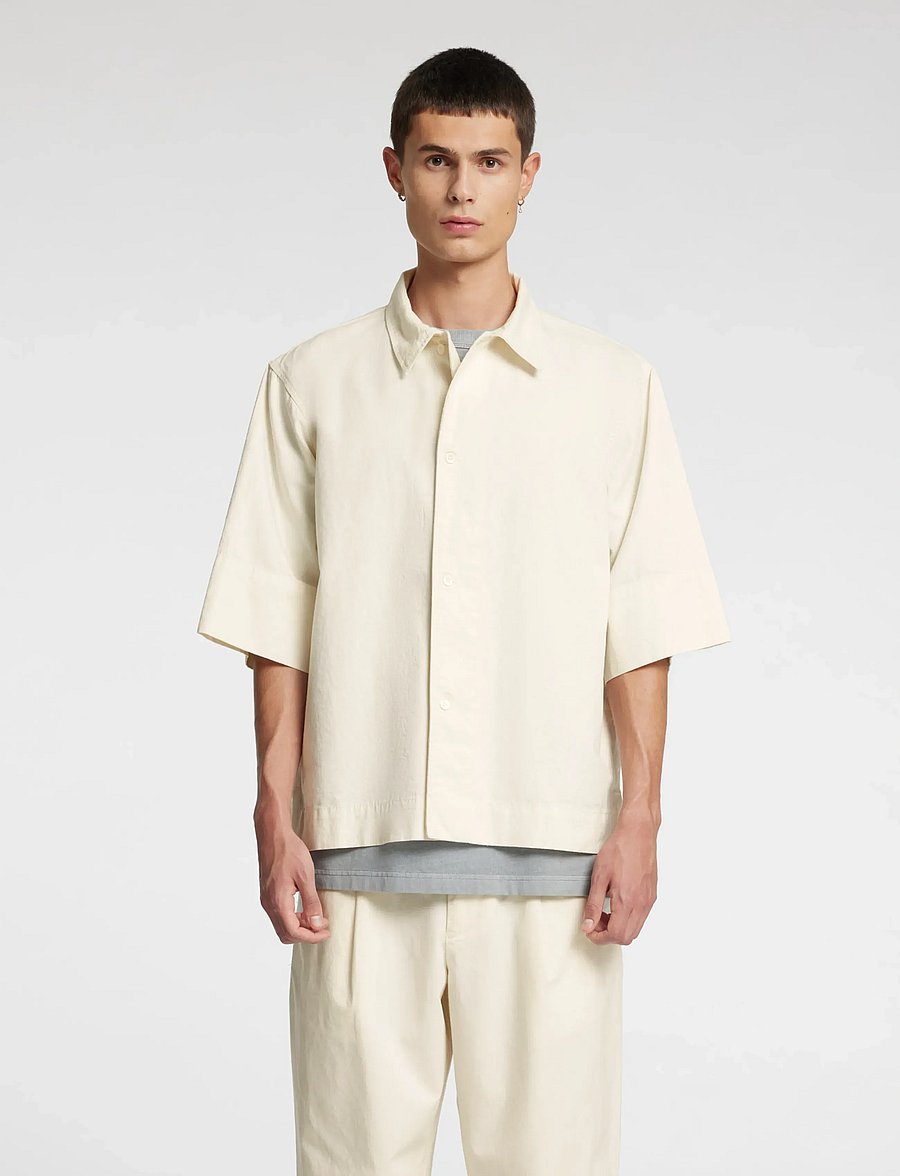 Annarr - ANRHOLMES SHIRT SS - kortærmede skjorter - coconut milk - 0