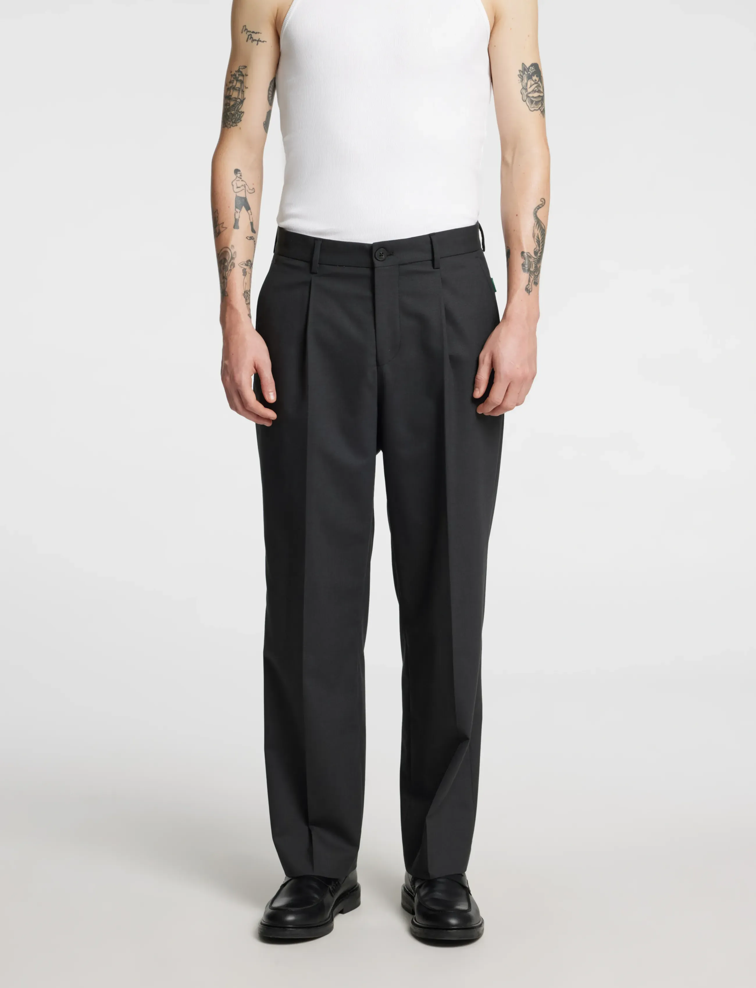 Annarr Anrkirkland 251 Trouser, 50, Trousers, Schwarz - Formal, Männerswear