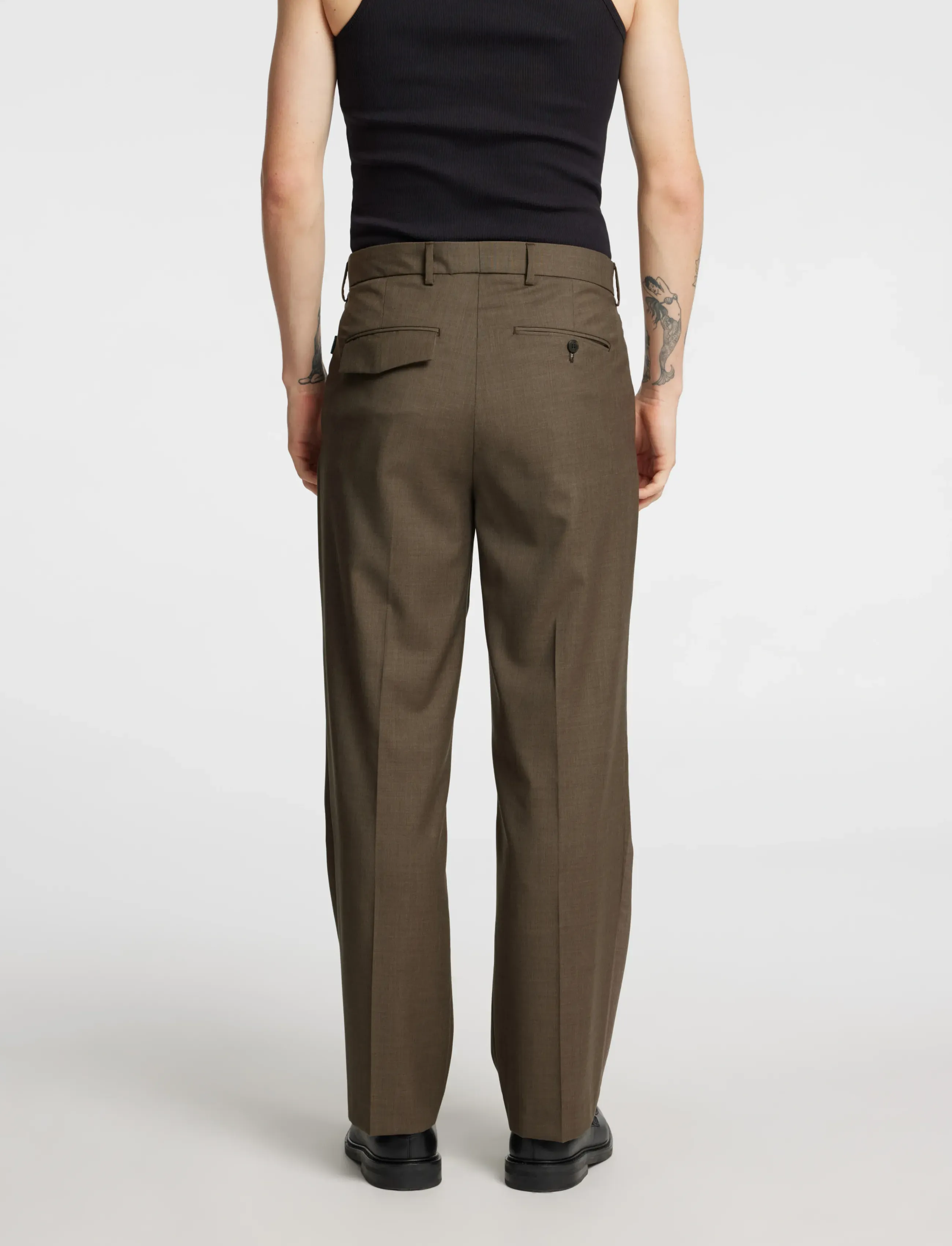 Annarr - ANRKIRKLAND 251 TROUSER - kostymbyxor - brindle - 5