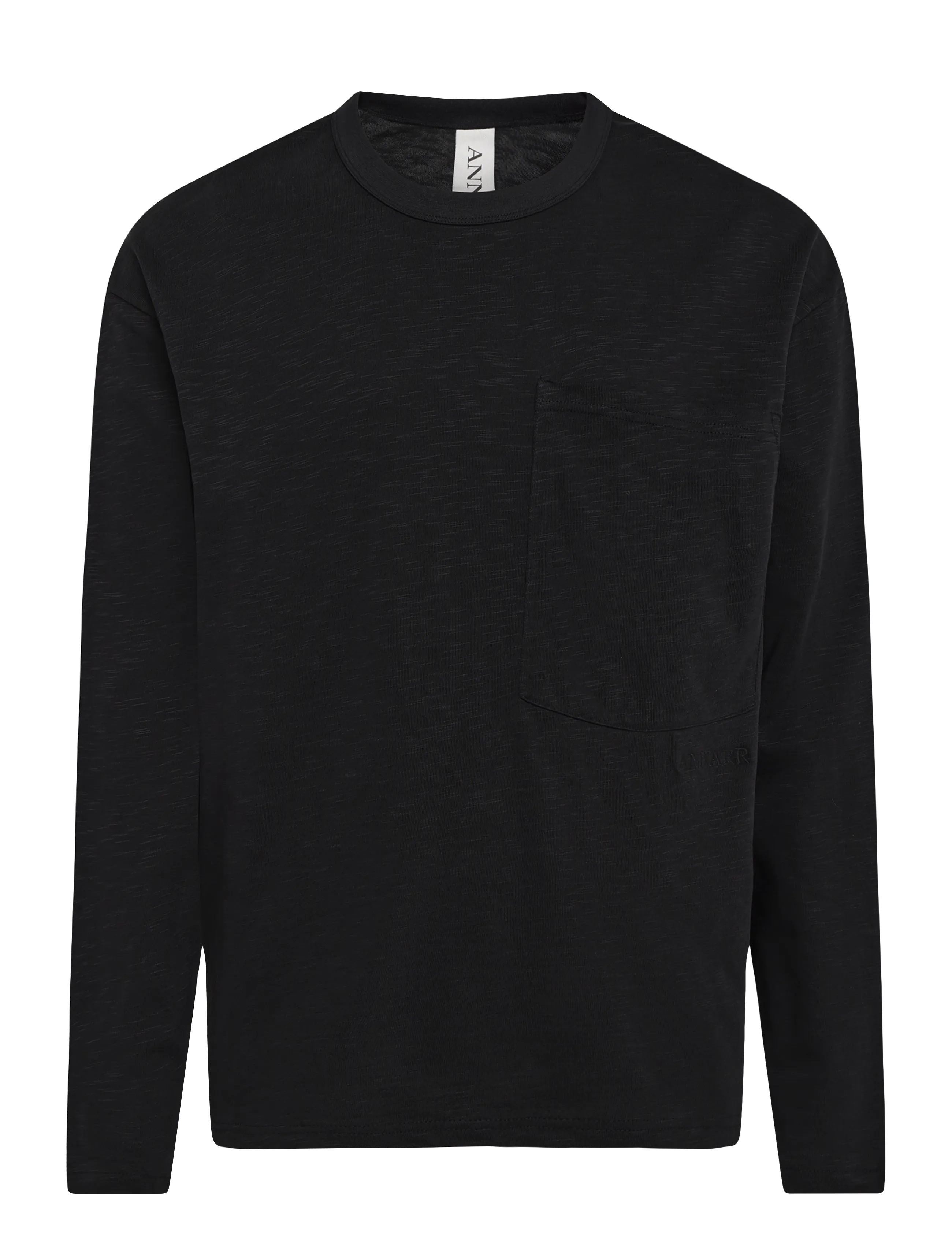 Annarr ANRFENRIR LS O-NECK TEE - Långärmade T-shirts - BLACK ONYX / black