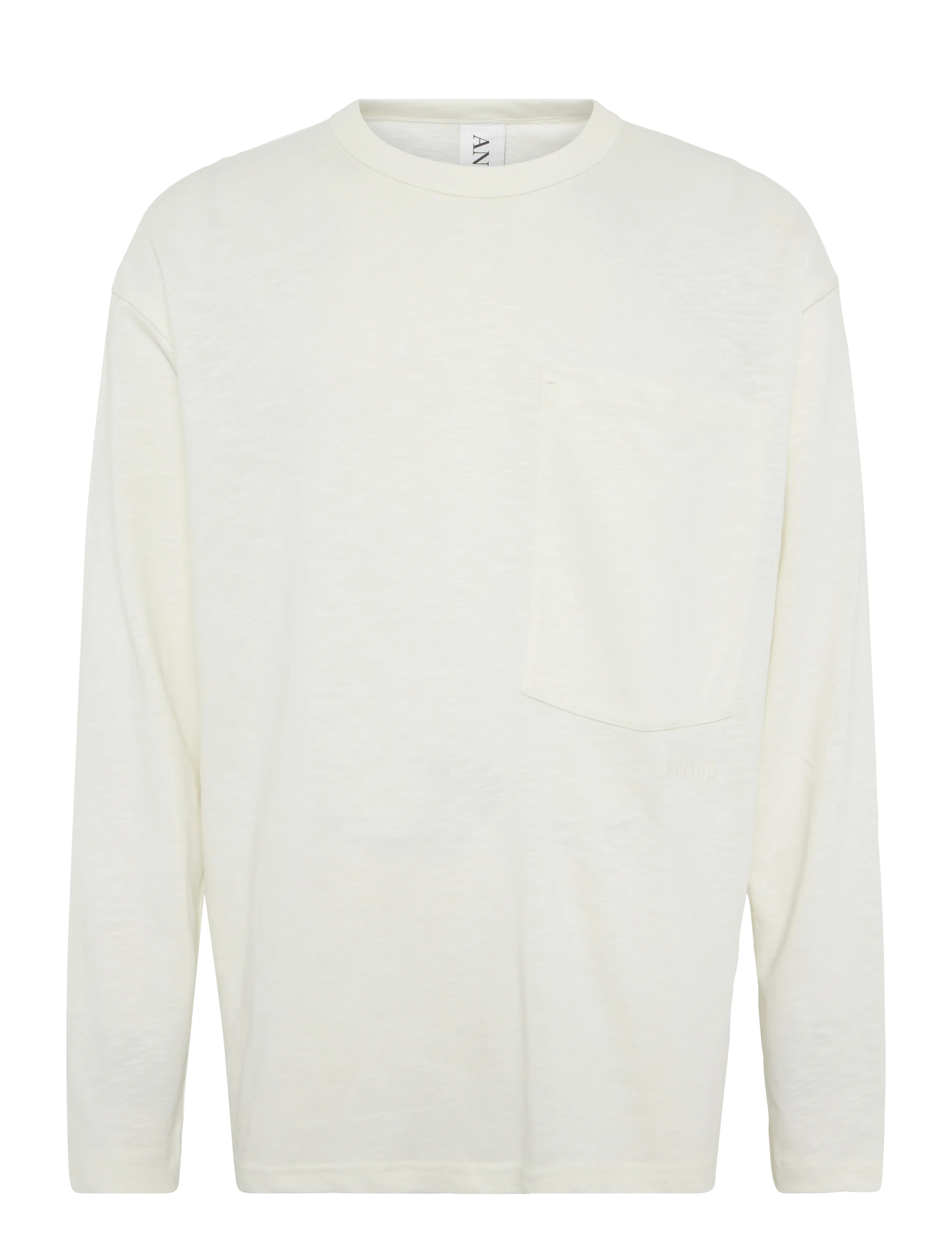 Annarr - ANRFENRIR LS O-NECK TEE - coconut milk - 1