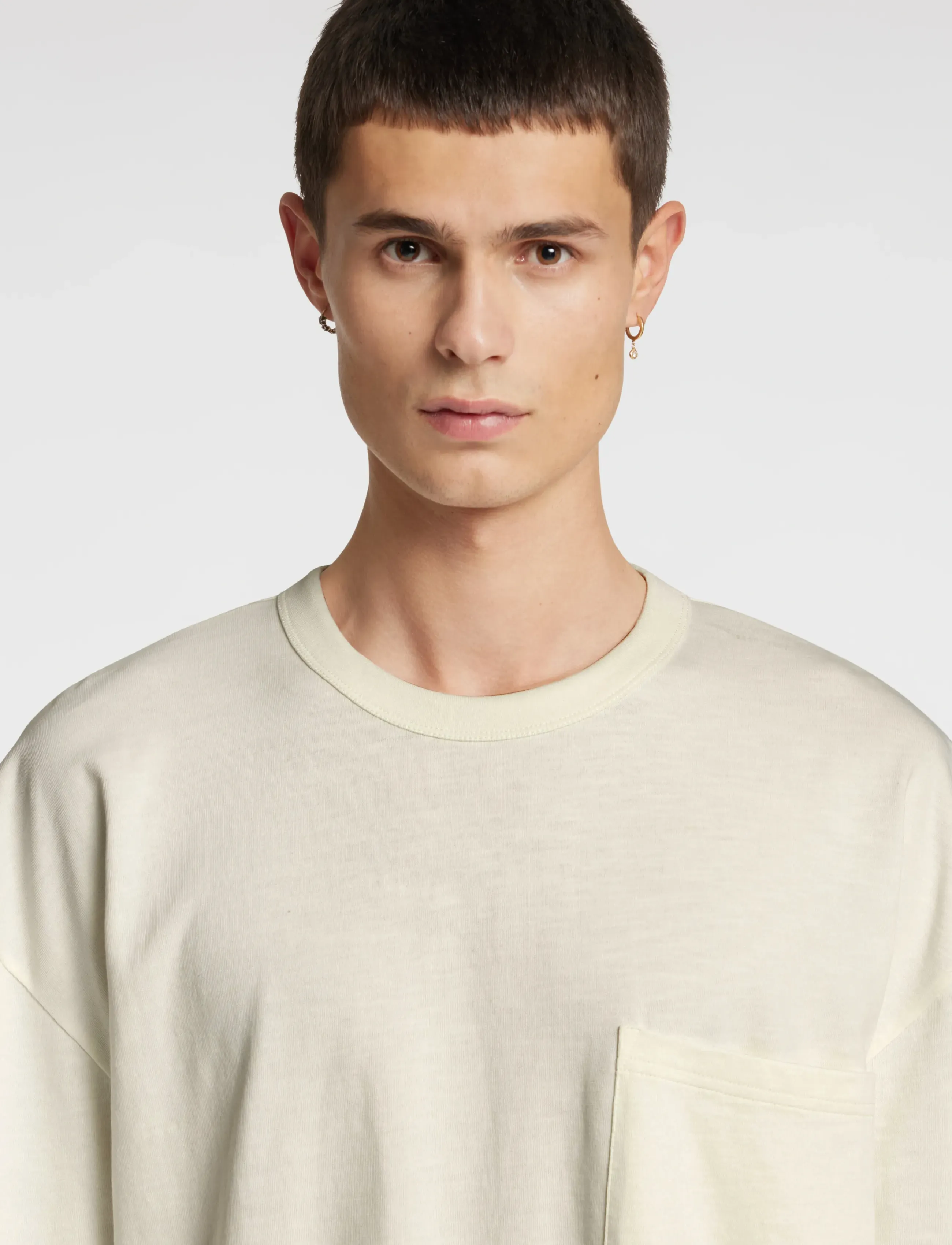 Annarr - ANRFENRIR LS O-NECK TEE - coconut milk - 5