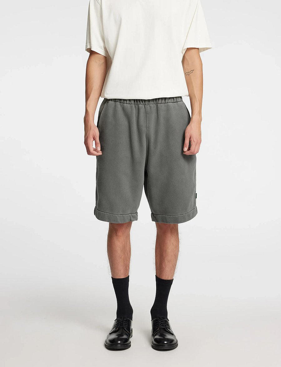 Annarr - ANRHOYT WASHED SHORTS - sweatshorts - forged iron - 0