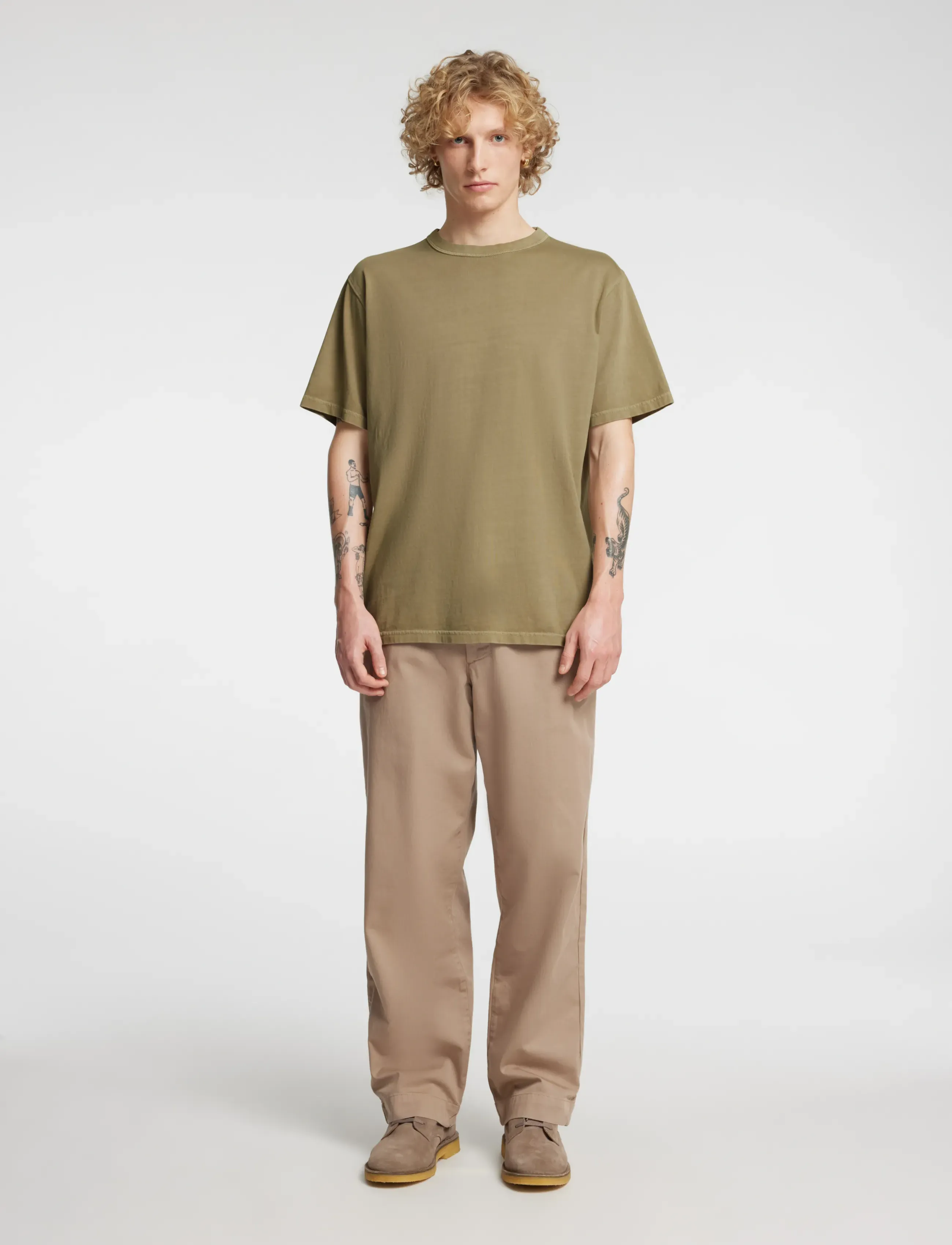 Annarr - ANRRO SS O-NECK TEE - weathered teak - 4