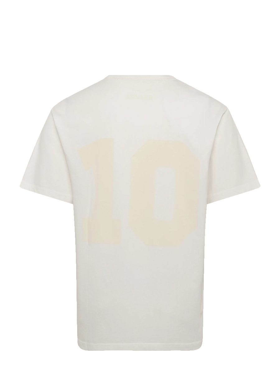 Annarr - ANRRO DIEGO SS O-NECK TEE - kortärmade t-shirts - coconut milk - 2