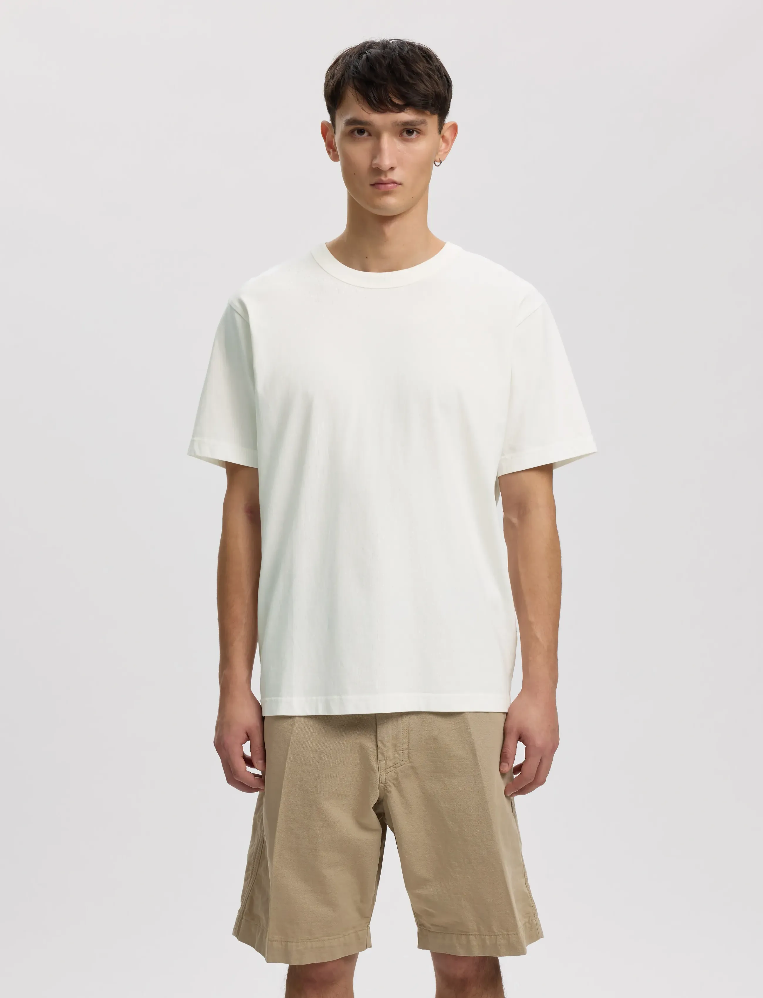 Annarr ANRRO DIEGO SS O-NECK TEE - Kläder - COCONUT MILK / cream