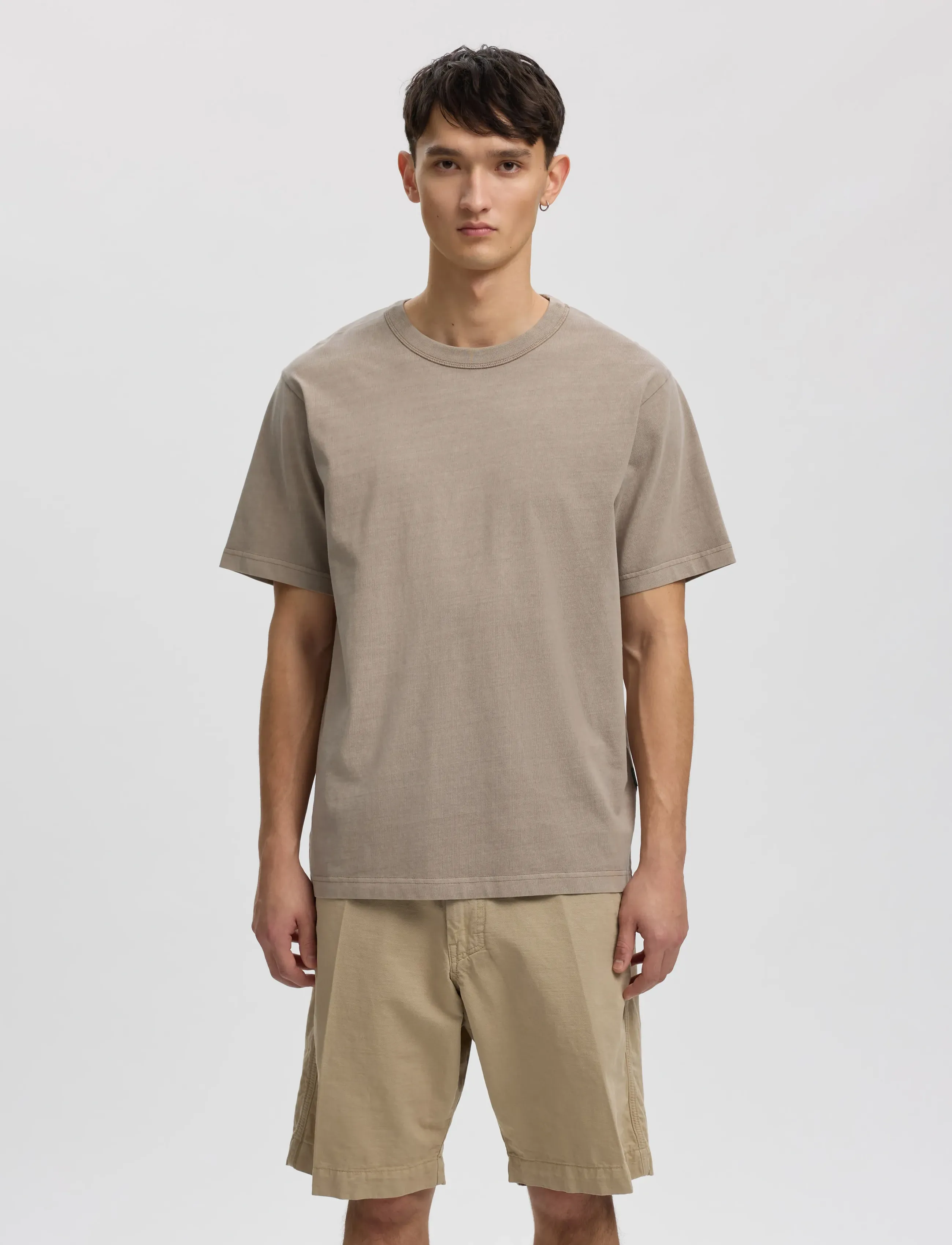 Annarr ANRRO DIEGO SS O-NECK TEE - Annarr - FUNGI / beige