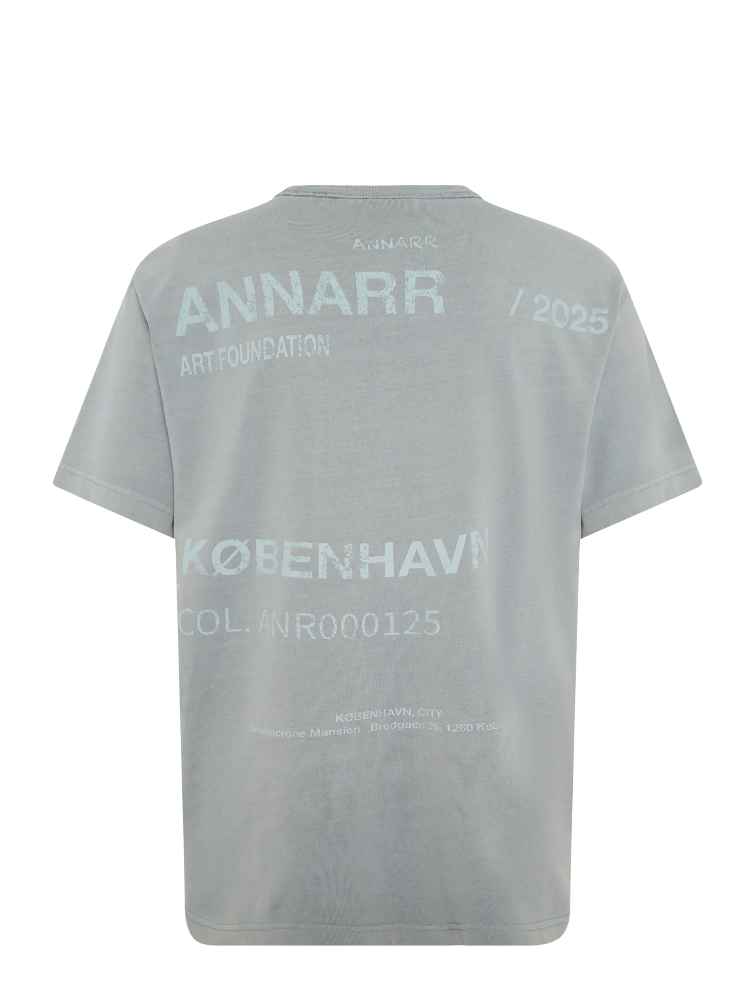 Annarr - ANRRO CPH SS O-NECK TEE - sharkskin - 2
