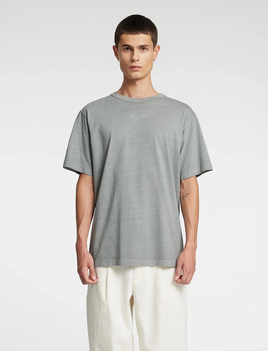 Annarr - ANRRO CPH SS O-NECK TEE - sharkskin - 0
