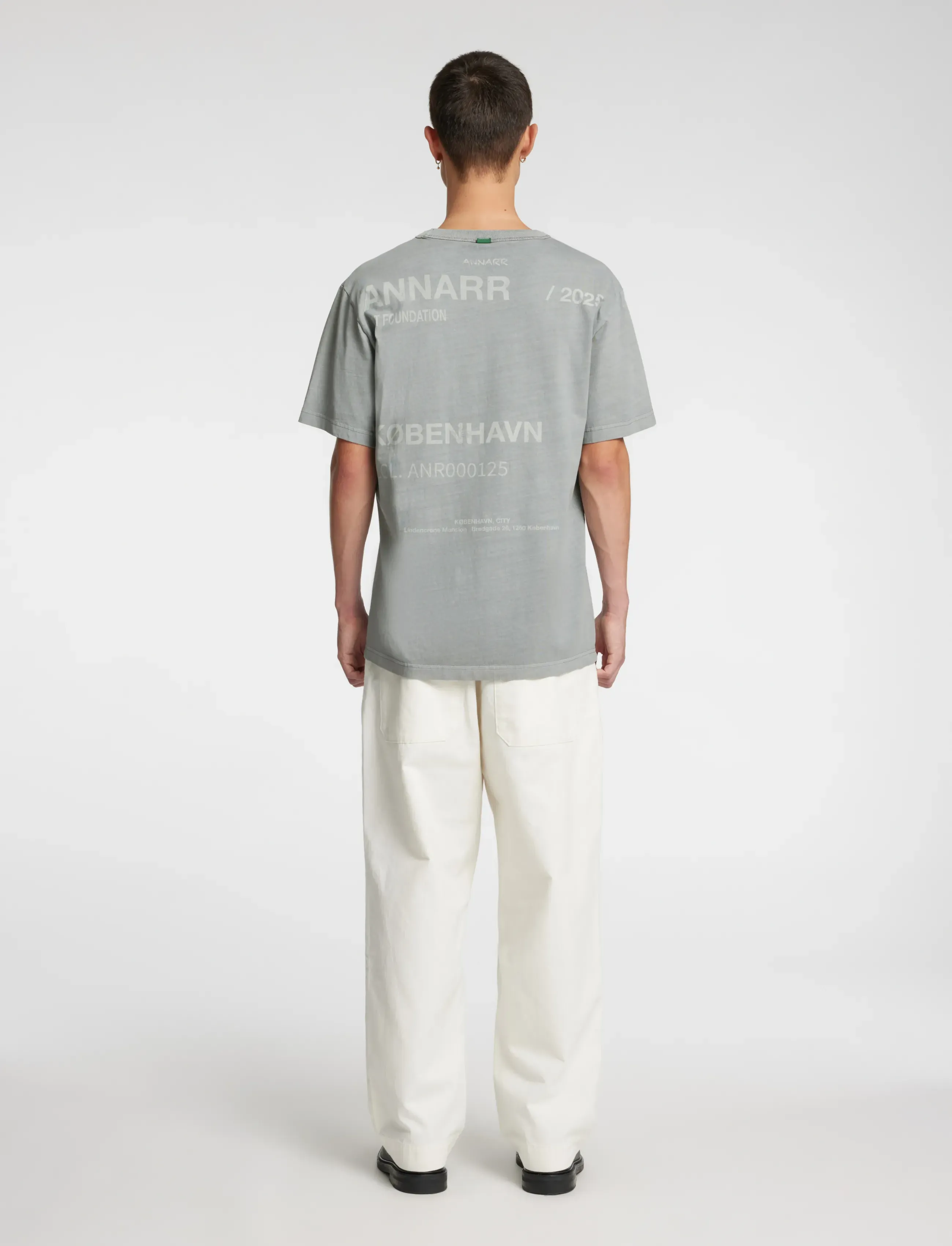 Annarr - ANRRO CPH SS O-NECK TEE - sharkskin - 3