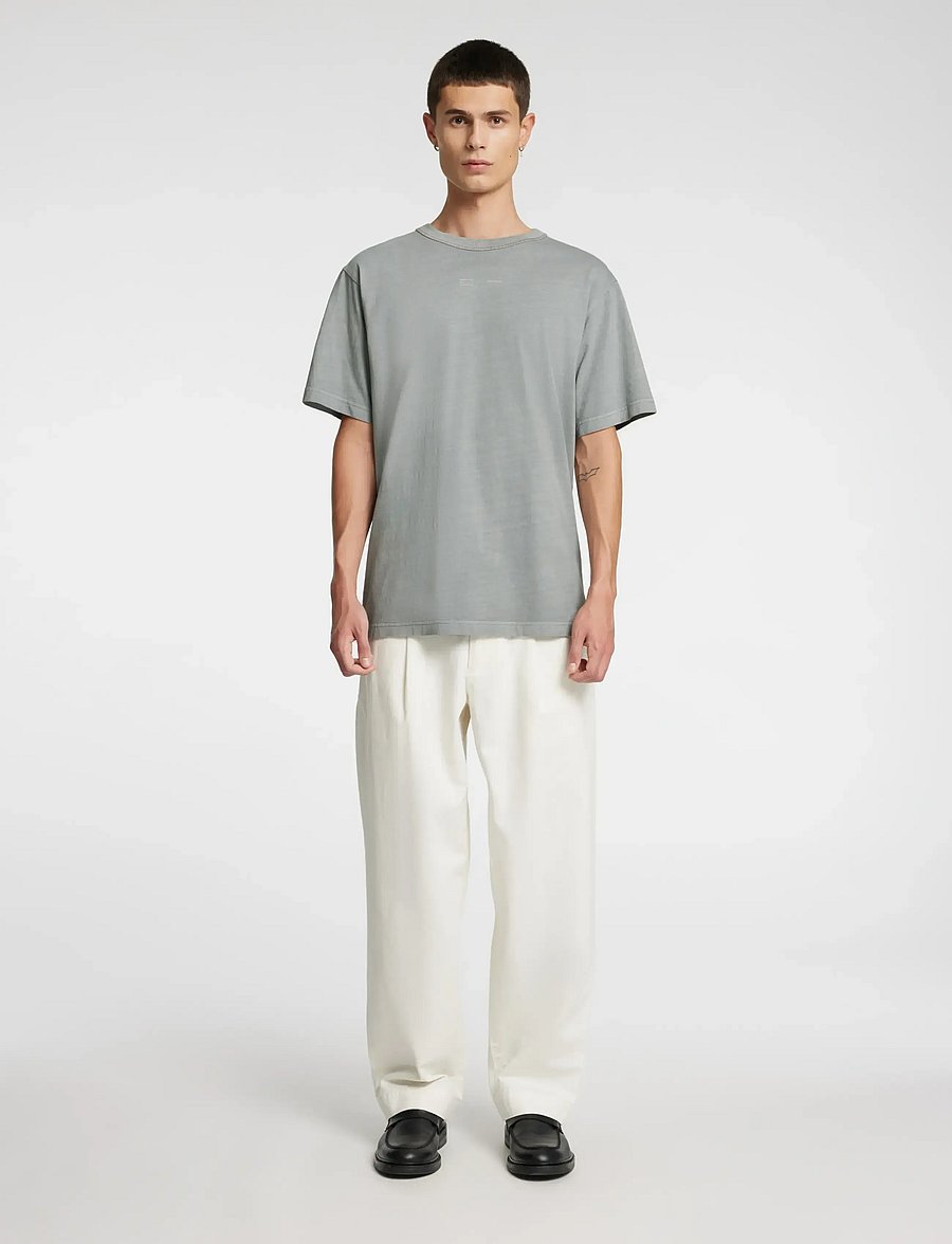 Annarr - ANRRO CPH SS O-NECK TEE - sharkskin - 4