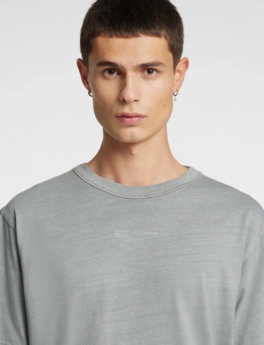 Annarr - ANRRO CPH SS O-NECK TEE - sharkskin - 5