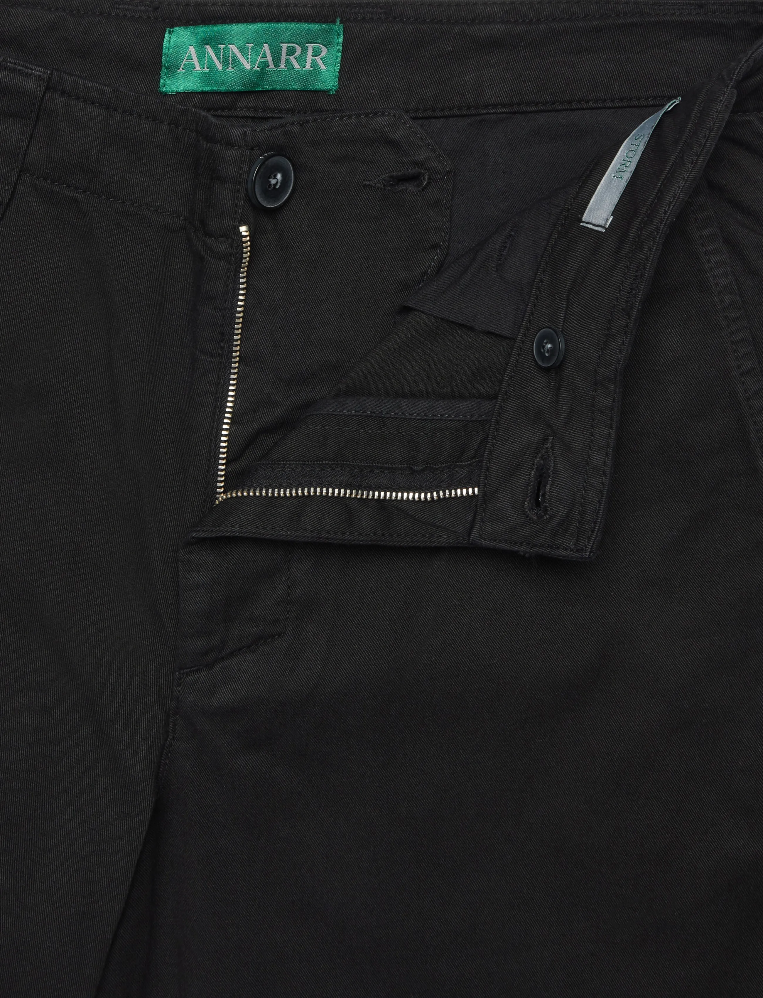 Annarr - ANRSTORM GMT DYED CHINO PANTS - black - 3