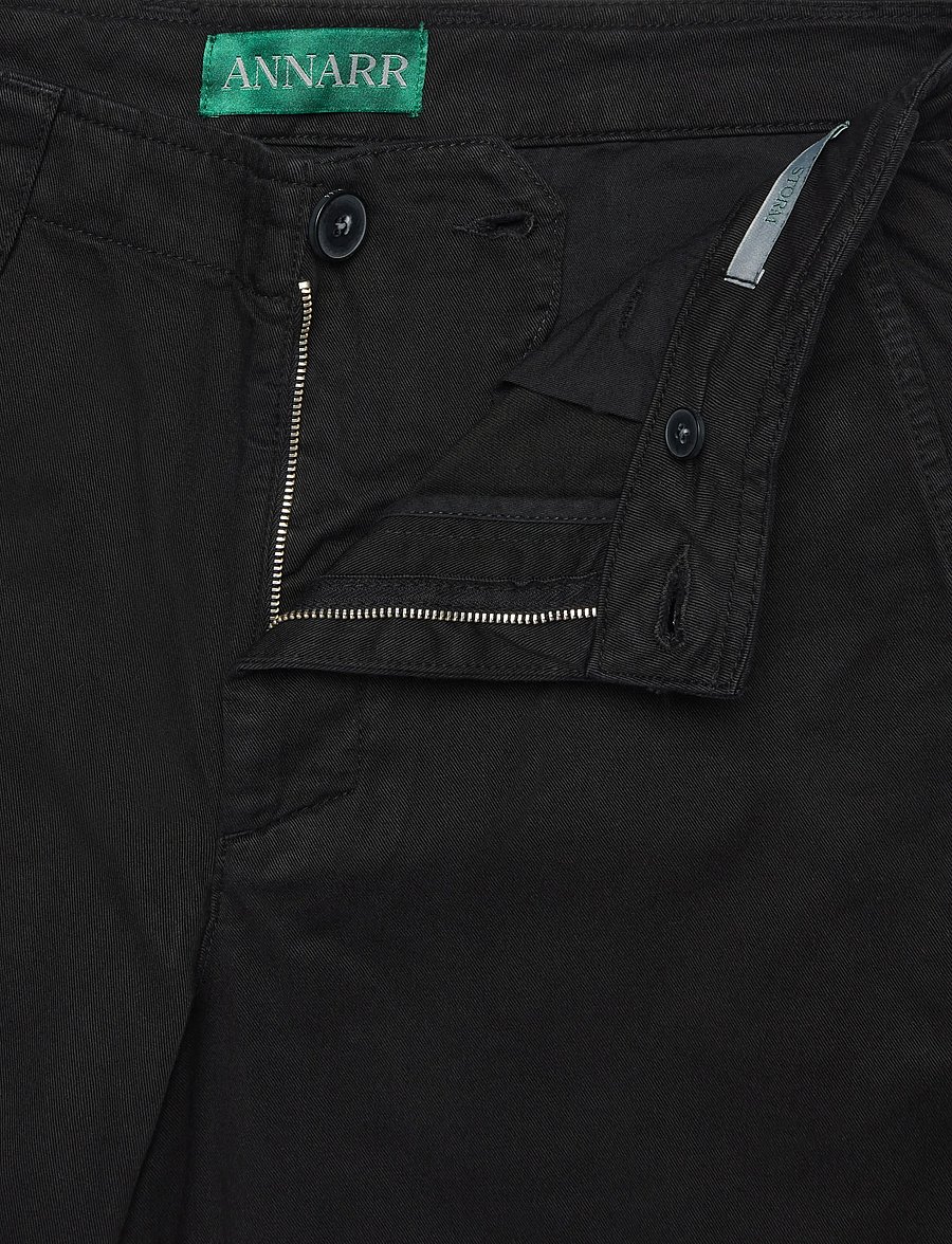 Annarr - ANRSTORM GMT DYED CHINO PANTS - casual bukser - black - 3