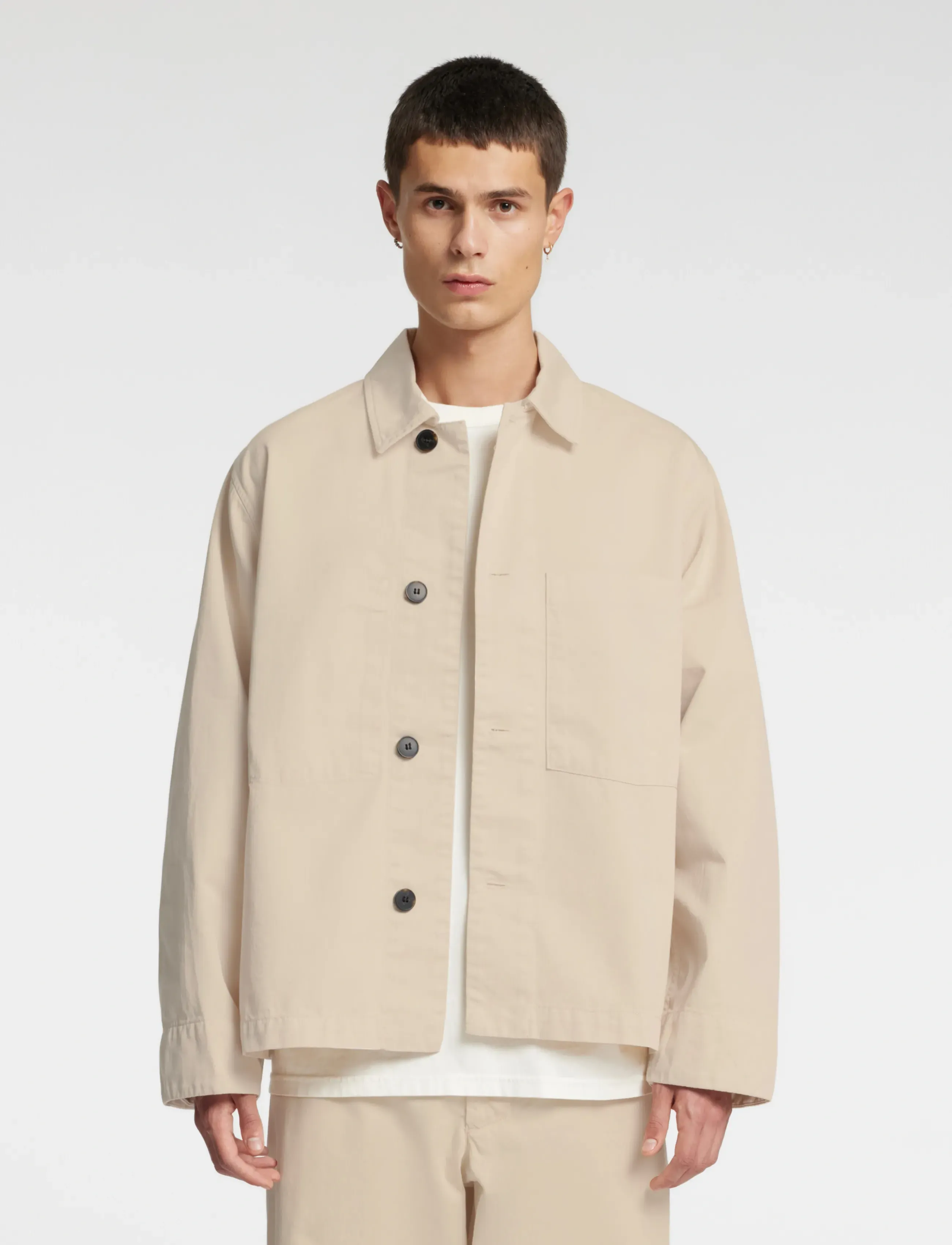Annarr ANRHARKI GMT DYED OVERSHIRT - Vårjackor - BIRCH / cream
