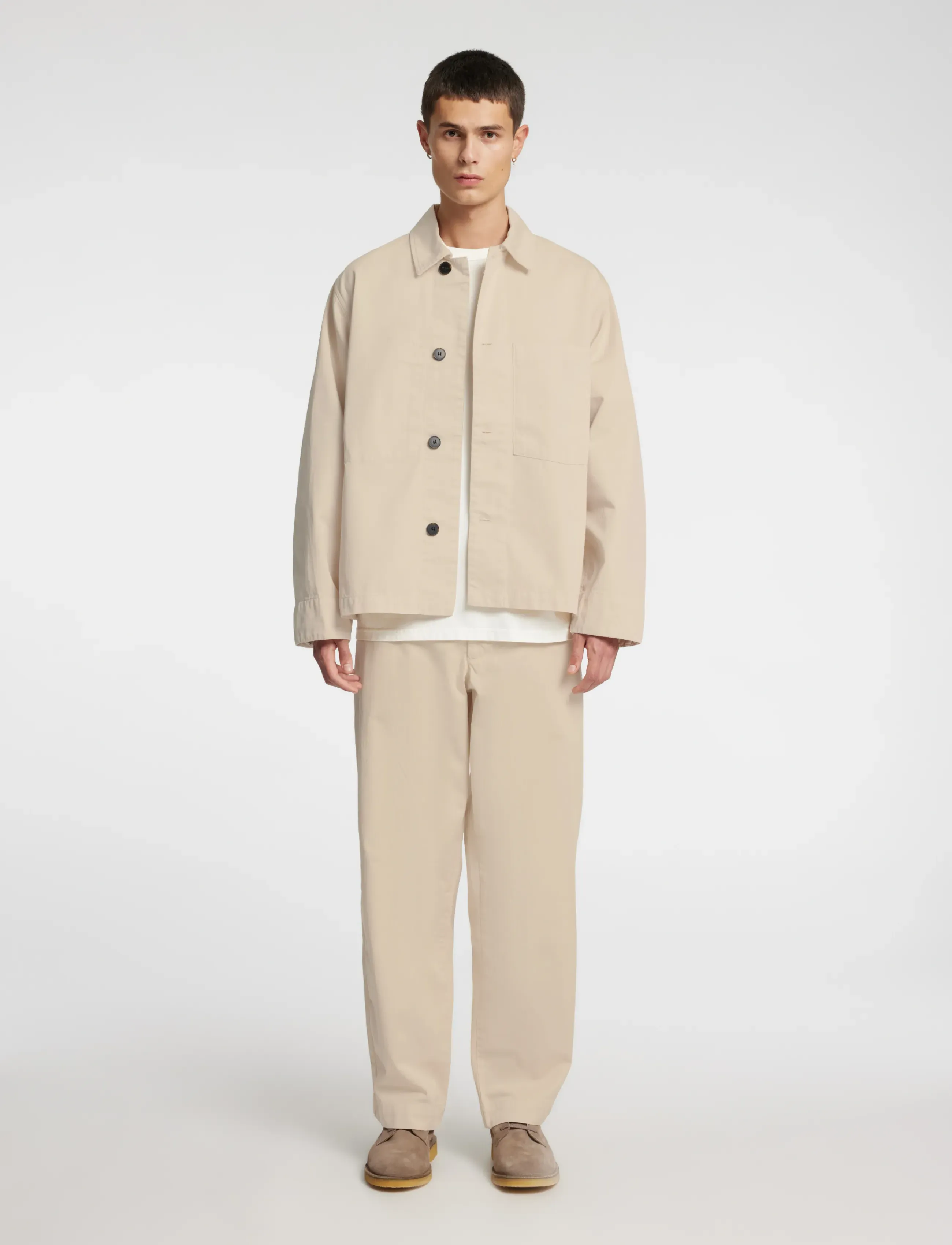 Annarr - ANRHARKI GMT DYED OVERSHIRT - birch - 4