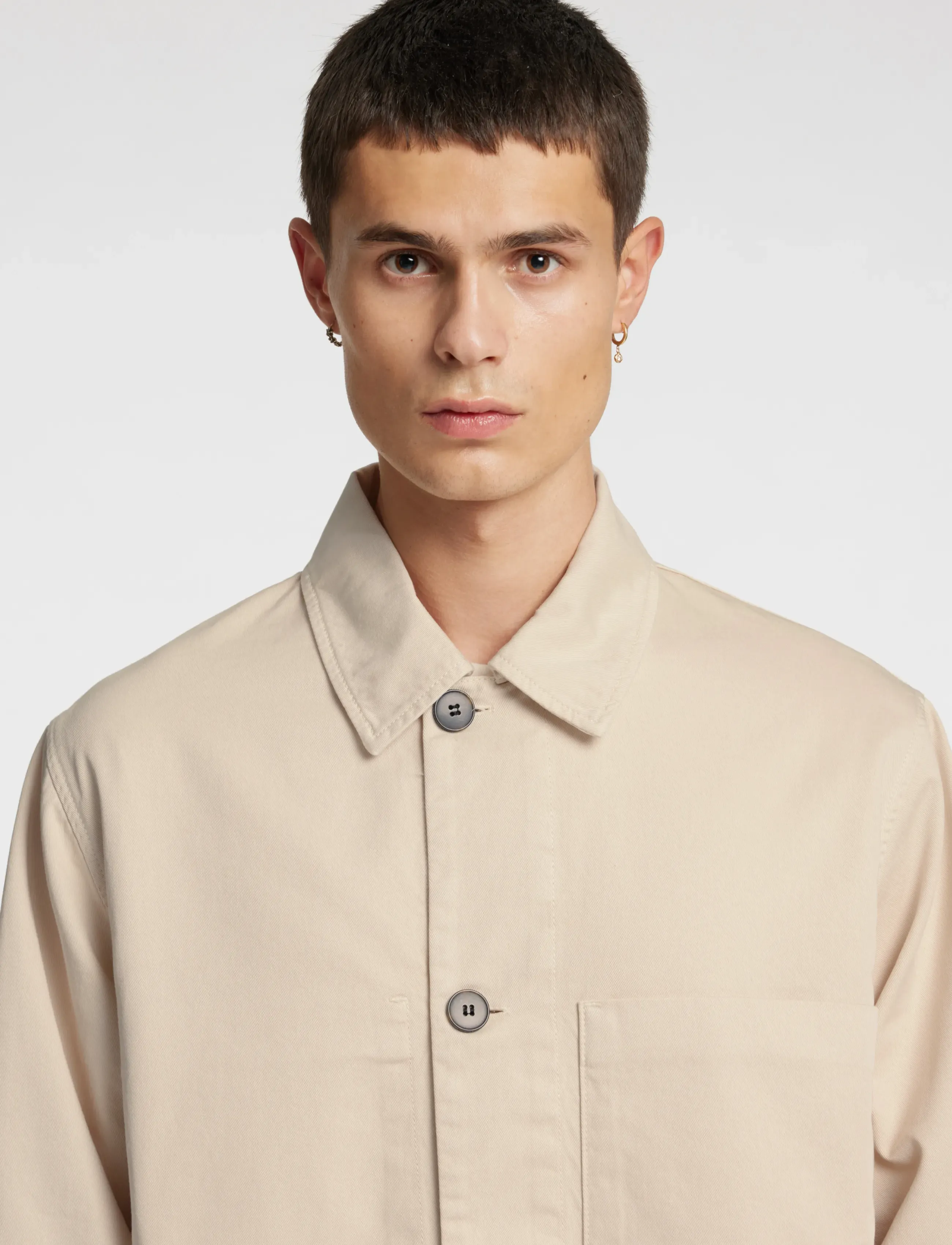 Annarr - ANRHARKI GMT DYED OVERSHIRT - birch - 5