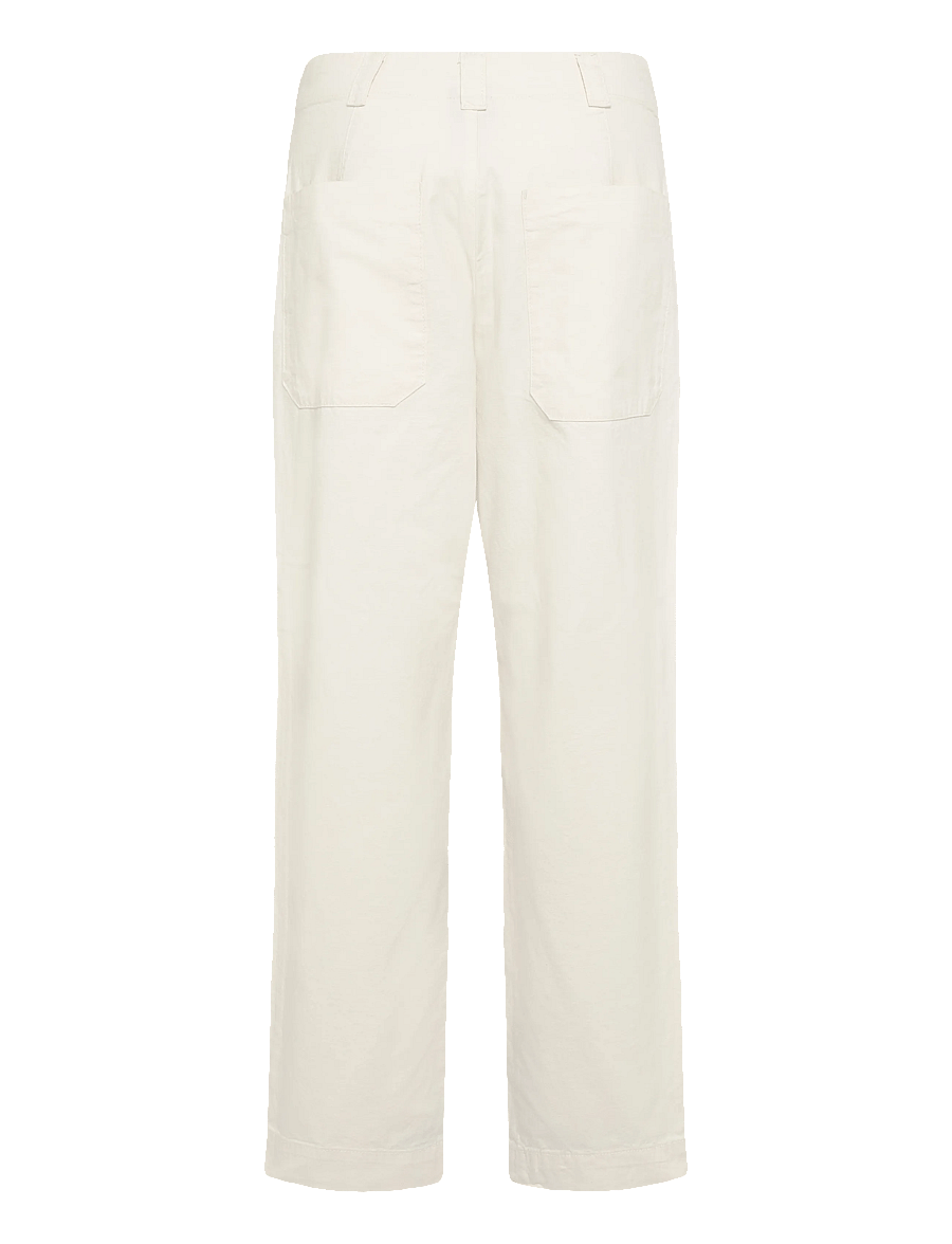 Annarr - ANRHALDEN CHINO STRUCTURE PANTS - leinenhosen - coconut milk - 2